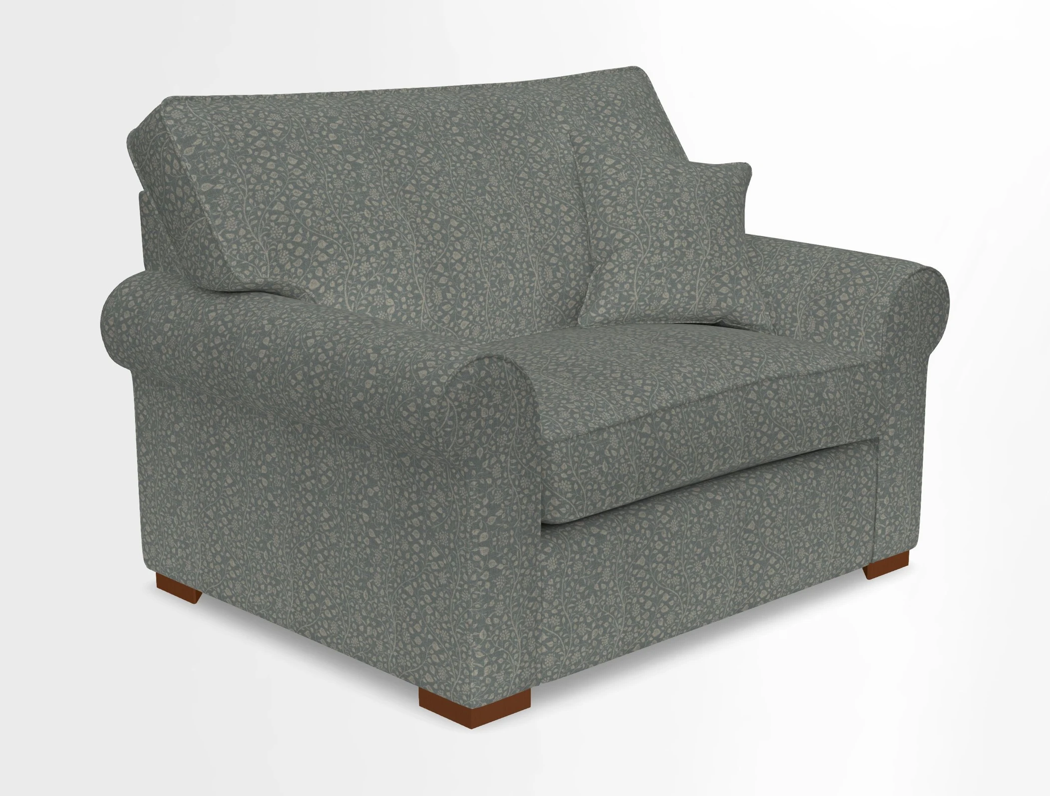 Upperton Snuggler Loose Cover in Two Tone Plain Biscuit - Loose cover option available