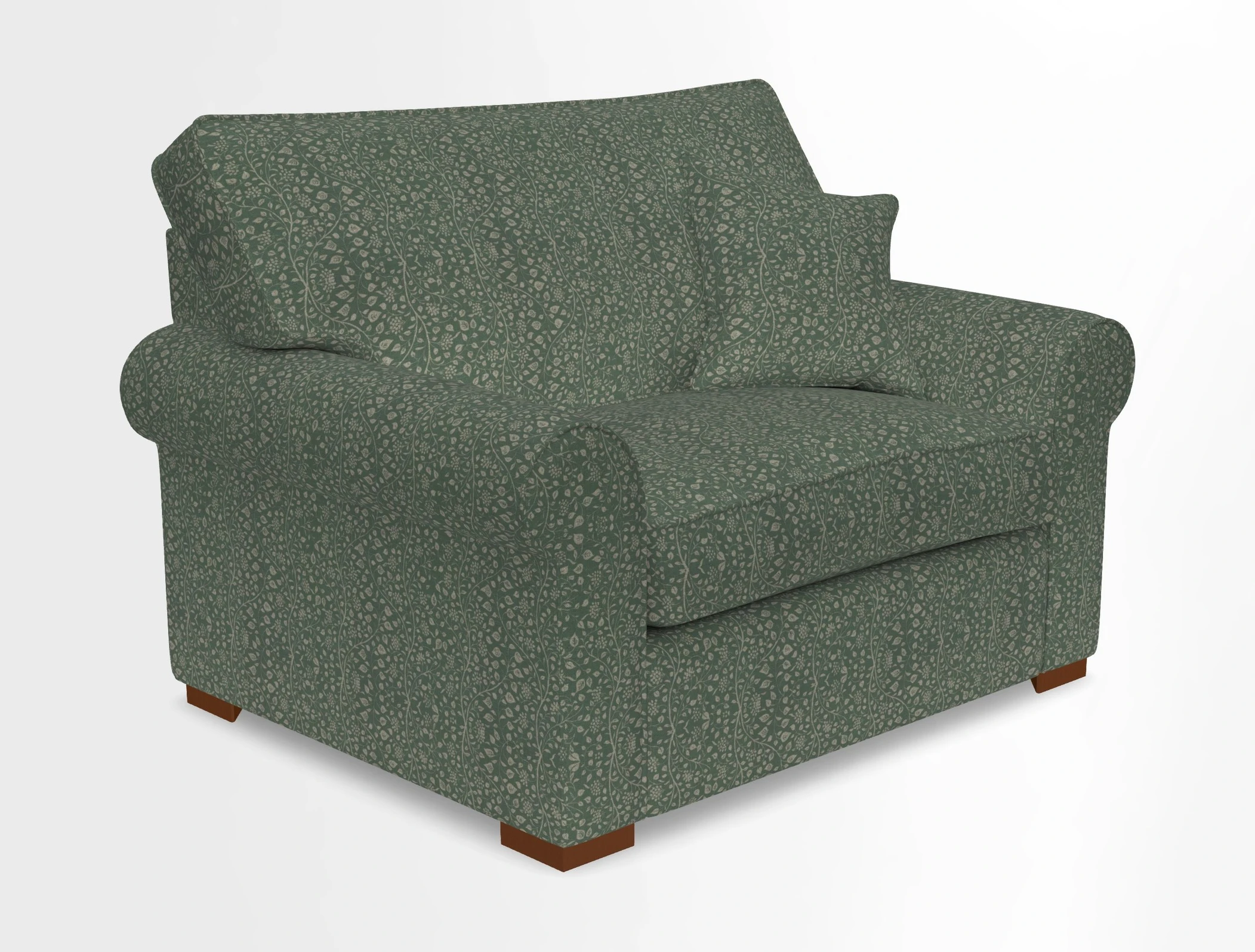 Upperton Snuggler Loose Cover in Two Tone Plain Biscuit - Loose cover option available
