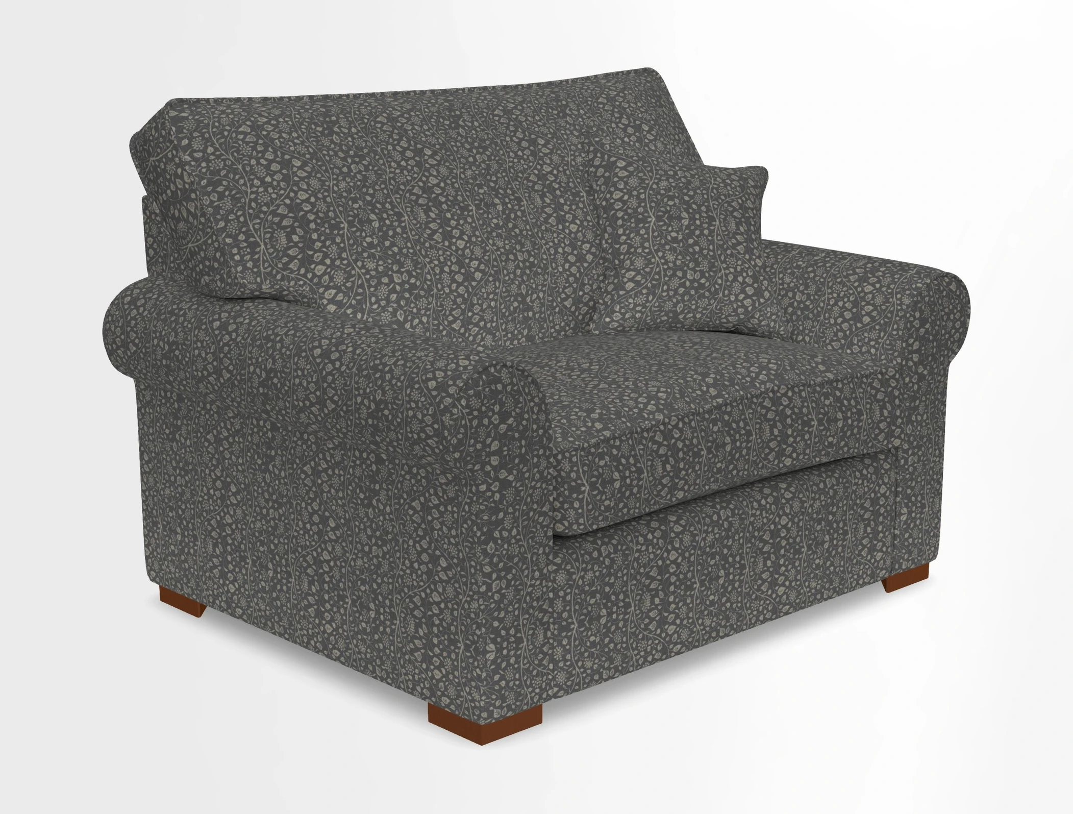 Upperton Snuggler Loose Cover in Two Tone Plain Biscuit - Loose cover option available