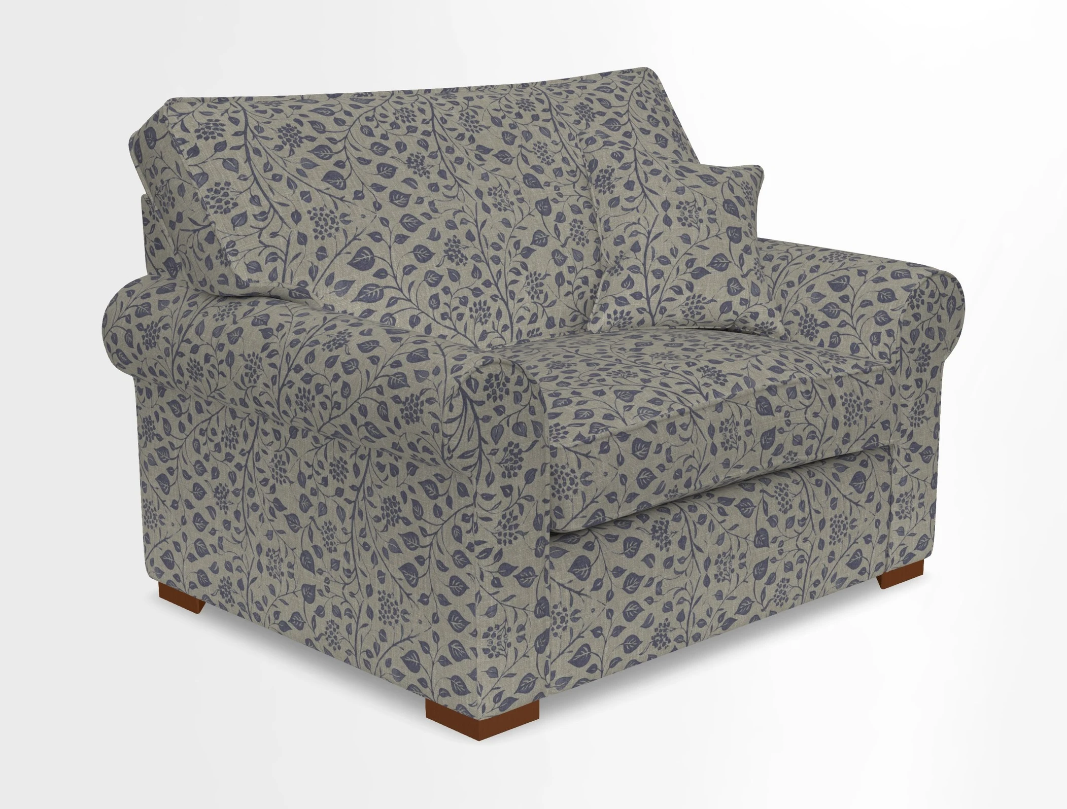 Upperton Snuggler Loose Cover in Two Tone Plain Biscuit - Loose cover option available