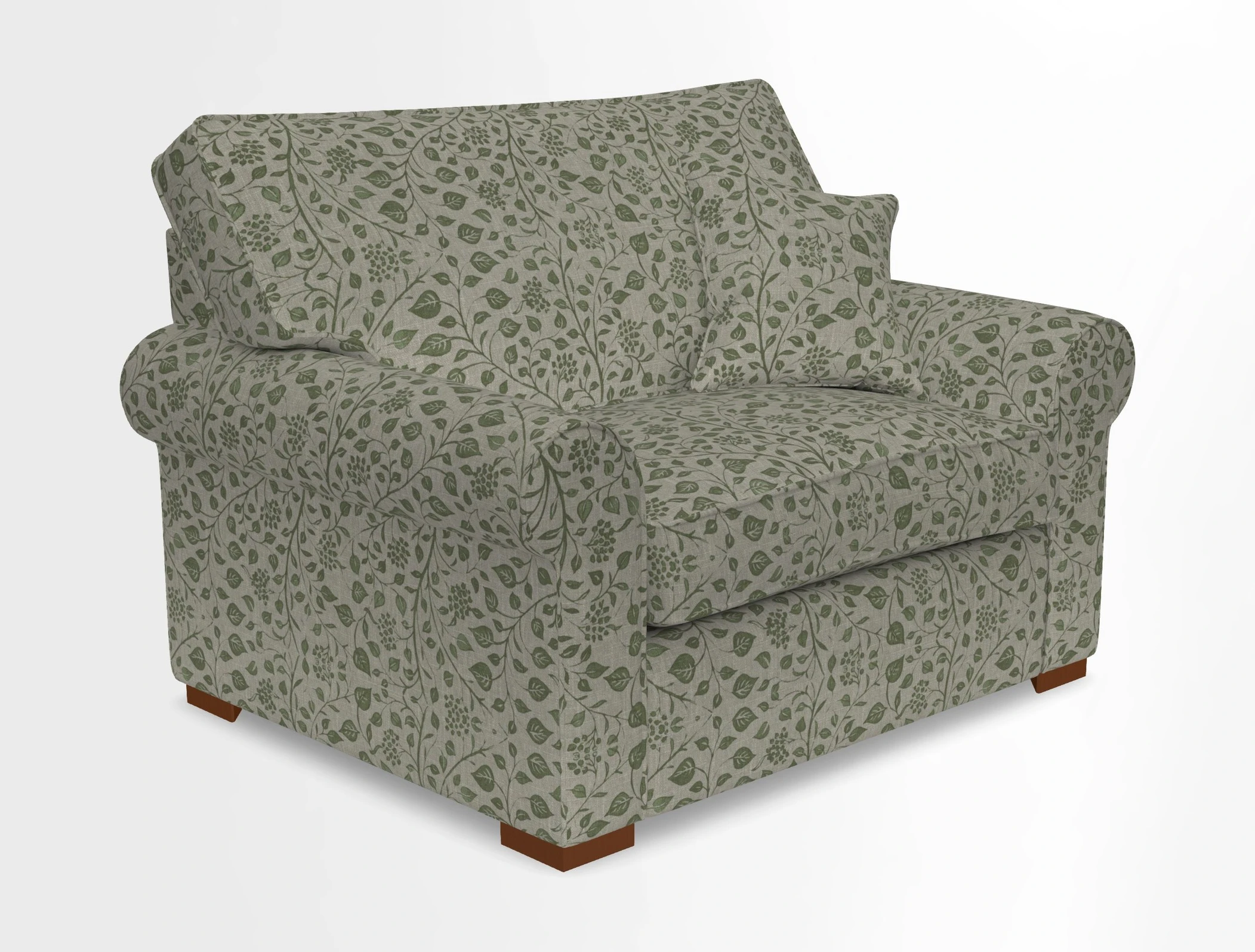 Upperton Snuggler Loose Cover in Two Tone Plain Biscuit - Loose cover option available