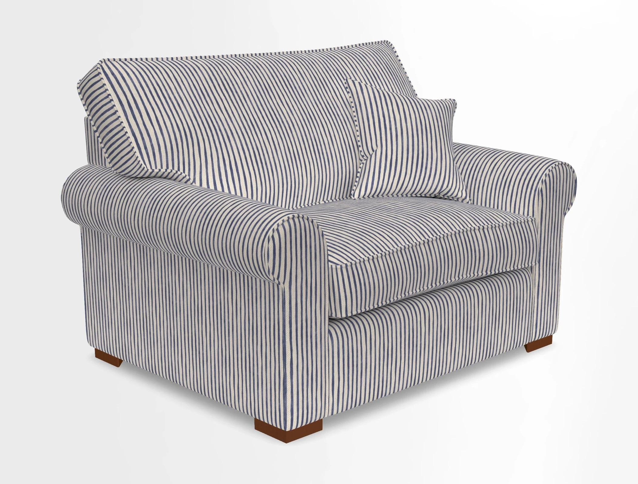 Upperton Snuggler Loose Cover in Two Tone Plain Biscuit - Loose cover option available