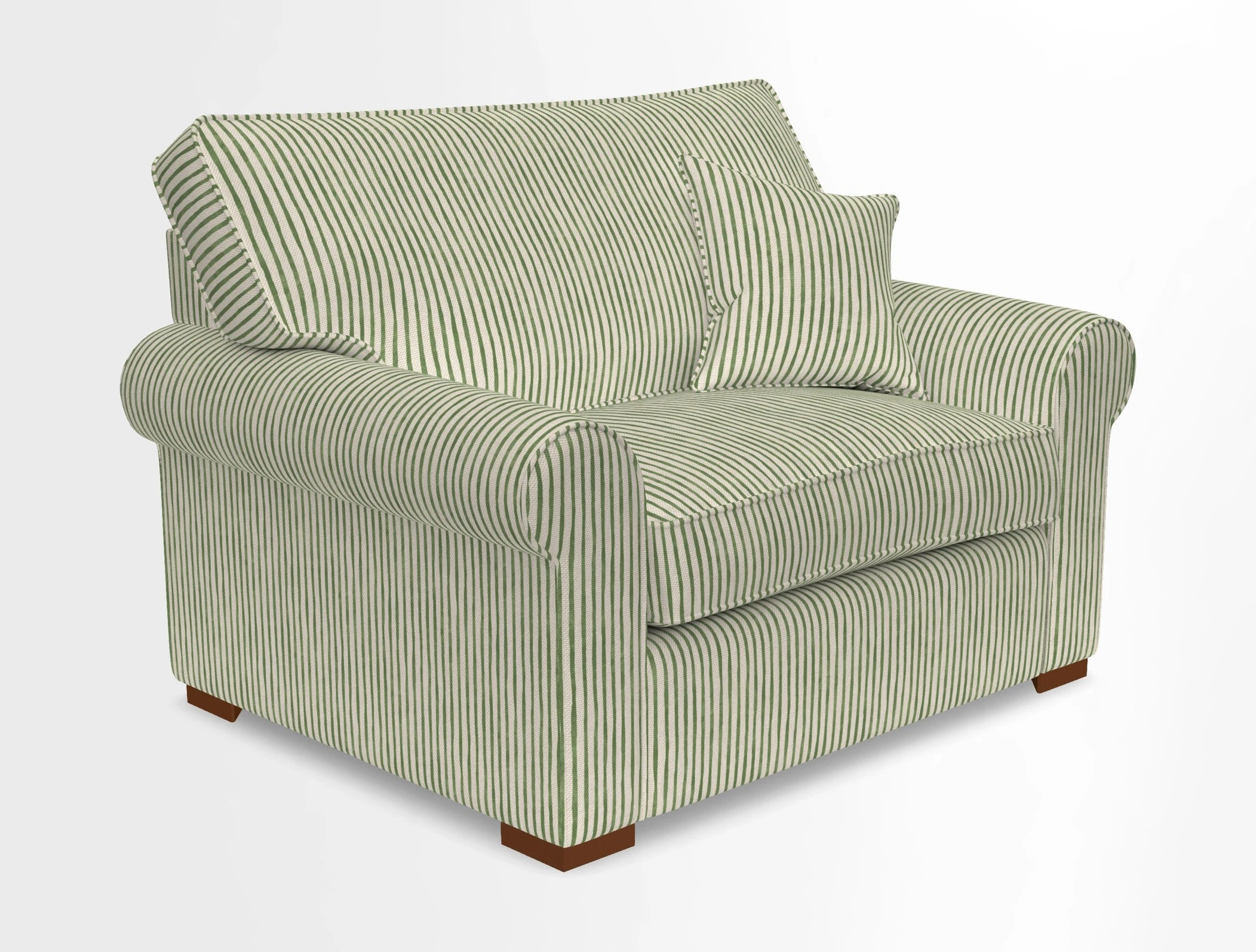 Upperton Snuggler Loose Cover in Two Tone Plain Biscuit - Loose cover option available