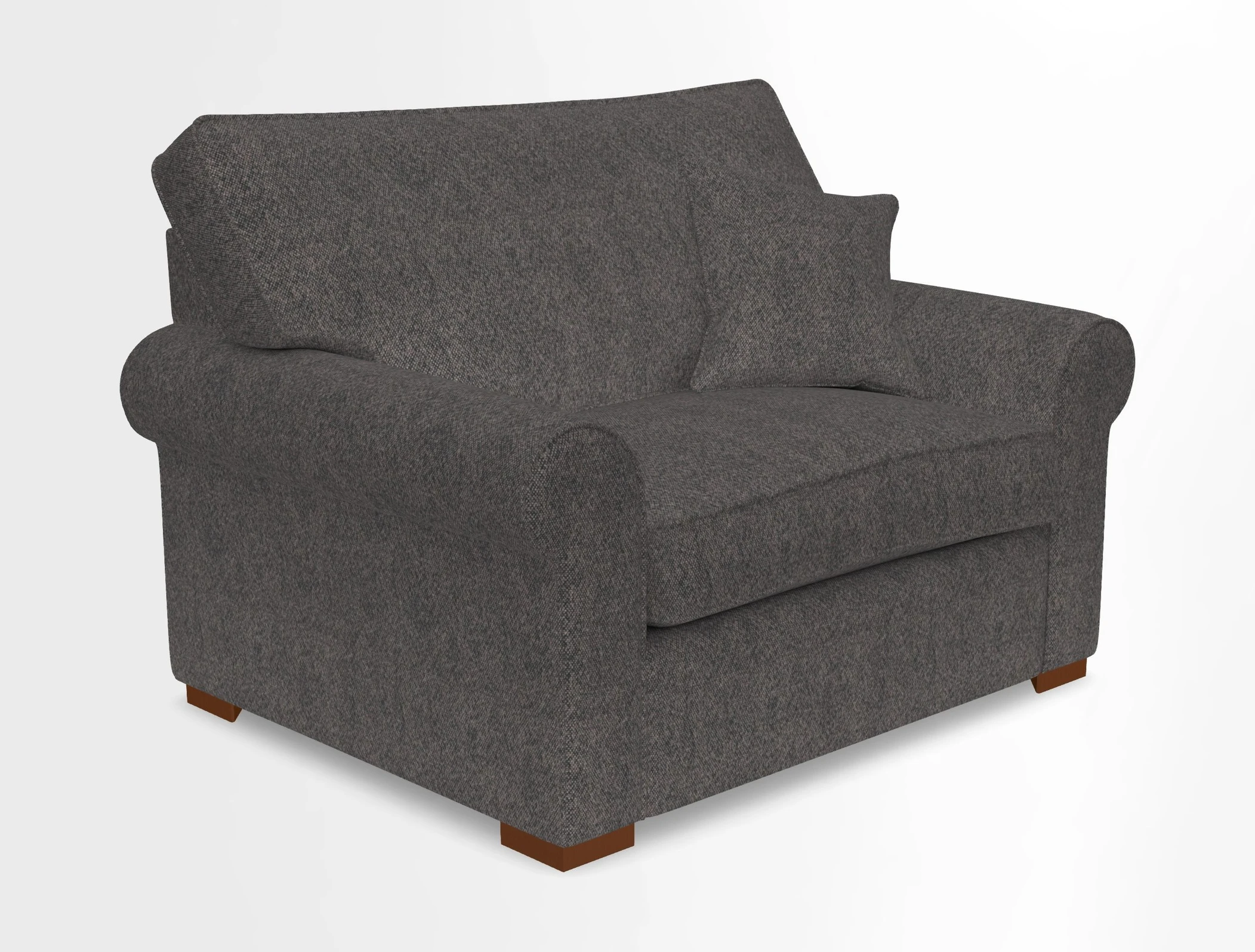 Upperton Snuggler Loose Cover in Two Tone Plain Biscuit - Loose cover option available
