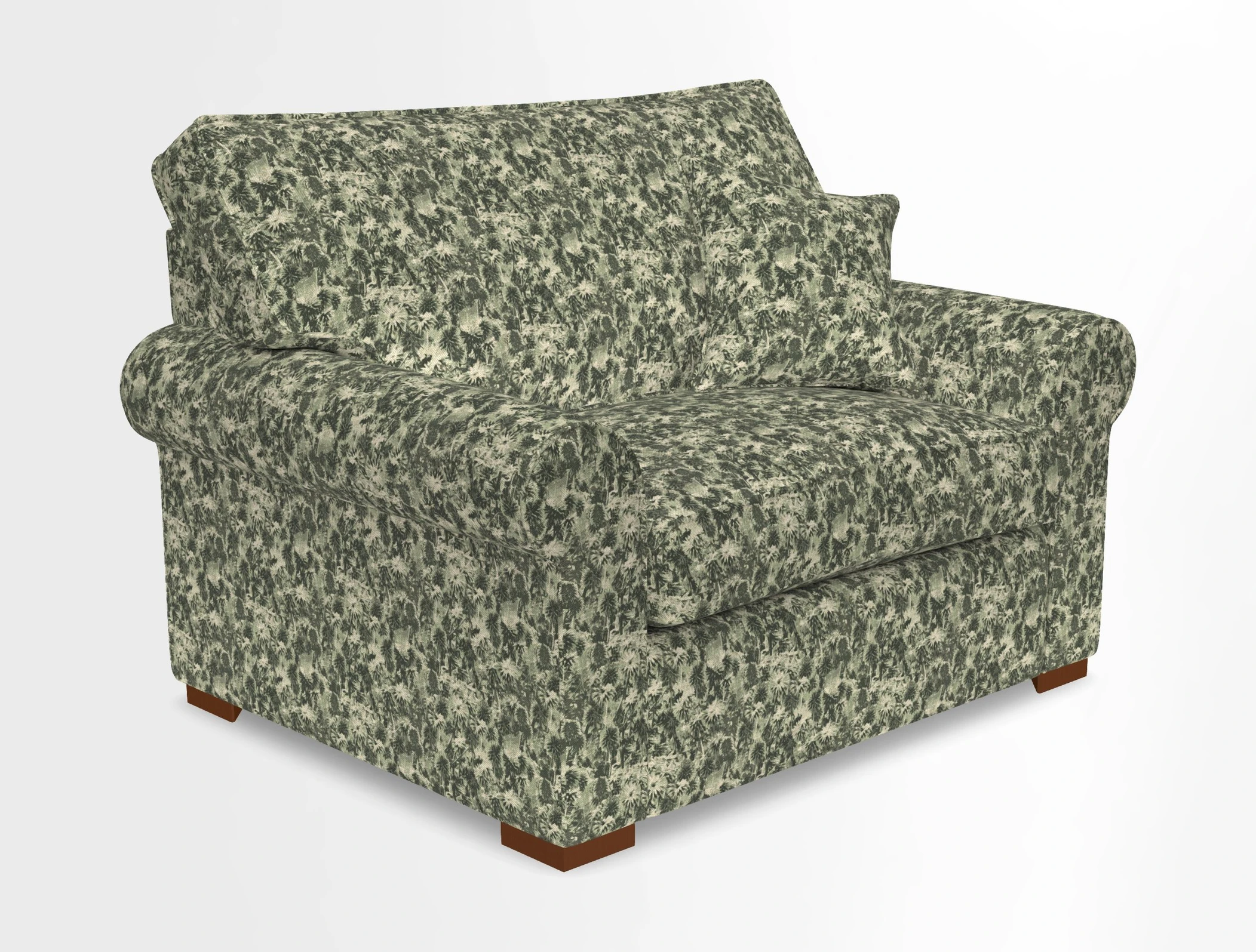Upperton Snuggler Loose Cover in Two Tone Plain Biscuit - Loose cover option available
