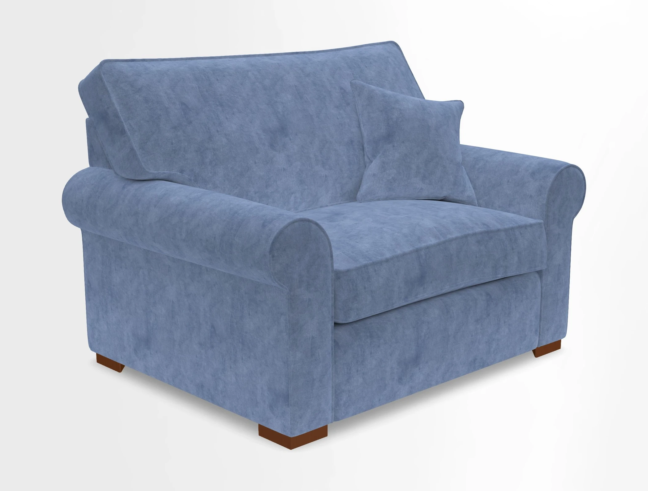 Upperton Snuggler Loose Cover in Two Tone Plain Biscuit - Loose cover option available