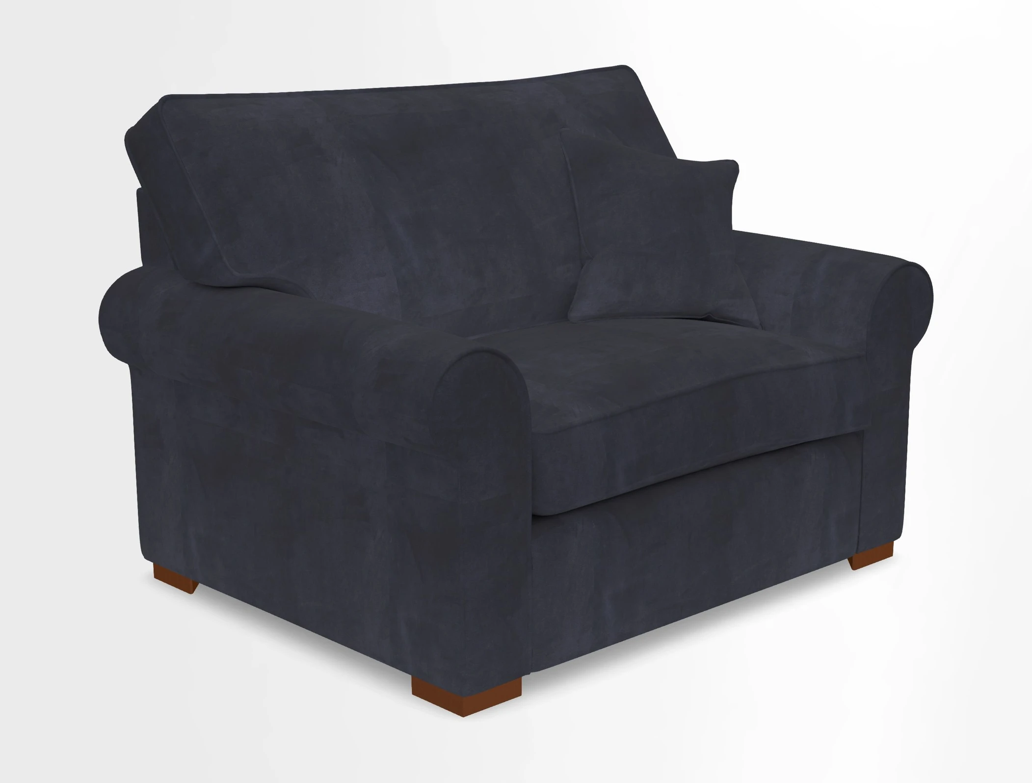 Upperton Snuggler Loose Cover in Two Tone Plain Biscuit - Loose cover option available