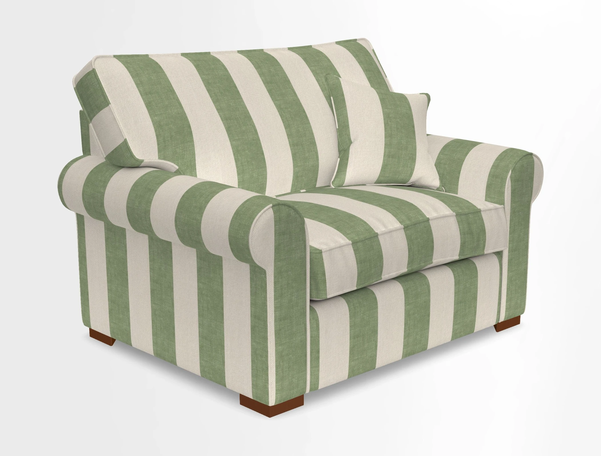Upperton Snuggler Loose Cover in Two Tone Plain Biscuit - Loose cover option available