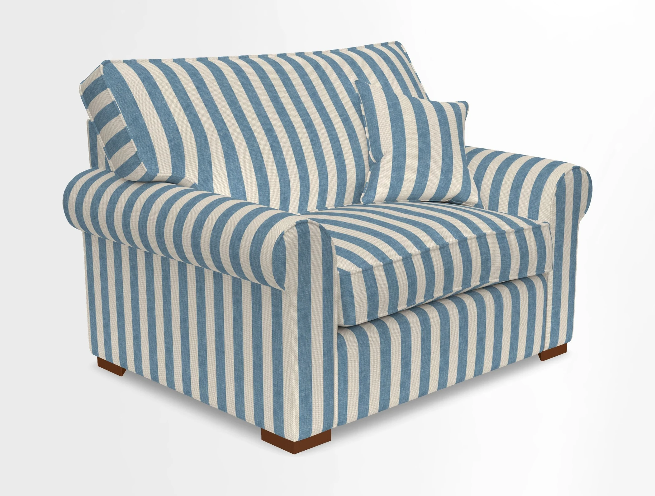 Upperton Snuggler Loose Cover in Two Tone Plain Biscuit - Loose cover option available