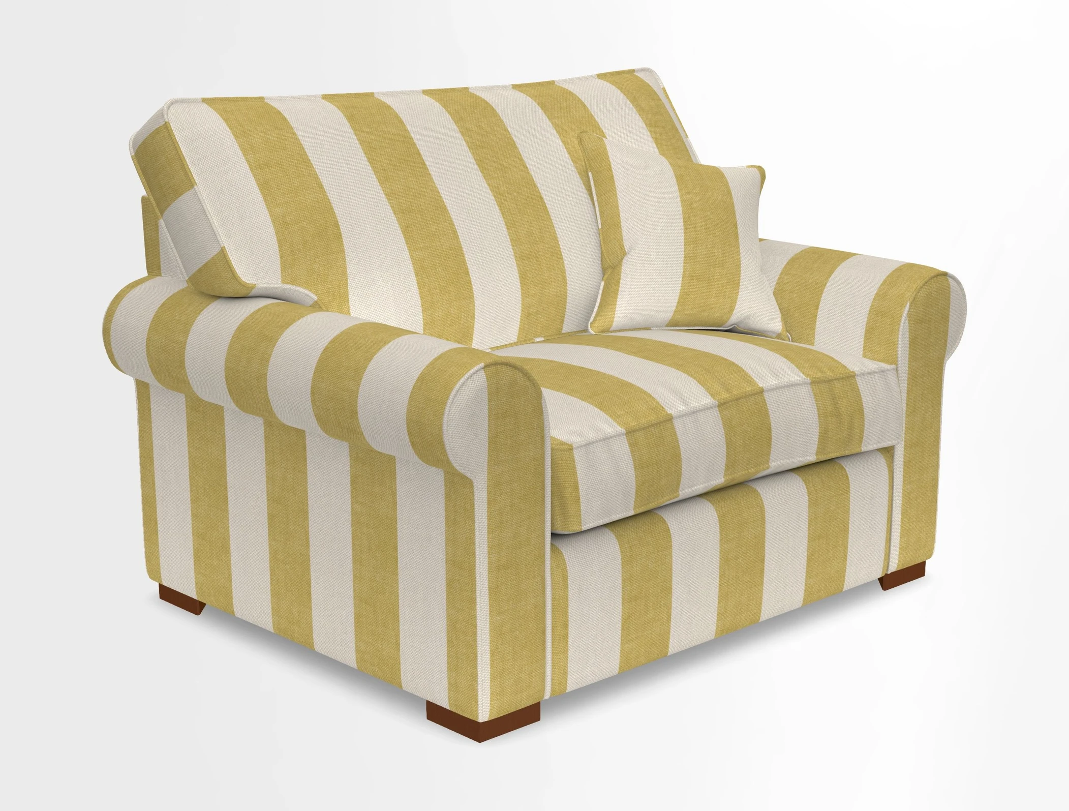 Upperton Snuggler Loose Cover in Two Tone Plain Biscuit - Loose cover option available