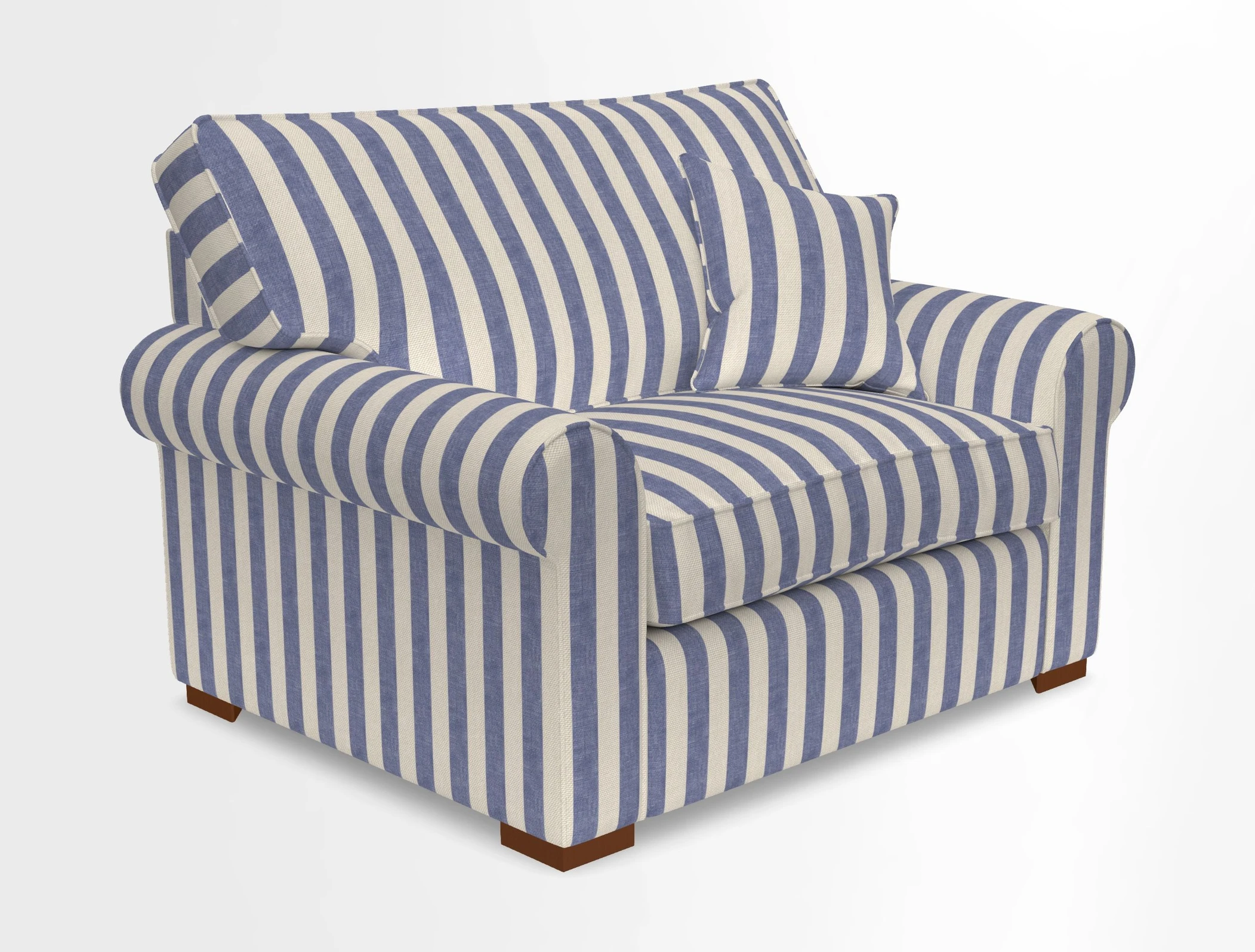Upperton Snuggler Loose Cover in Two Tone Plain Biscuit - Loose cover option available