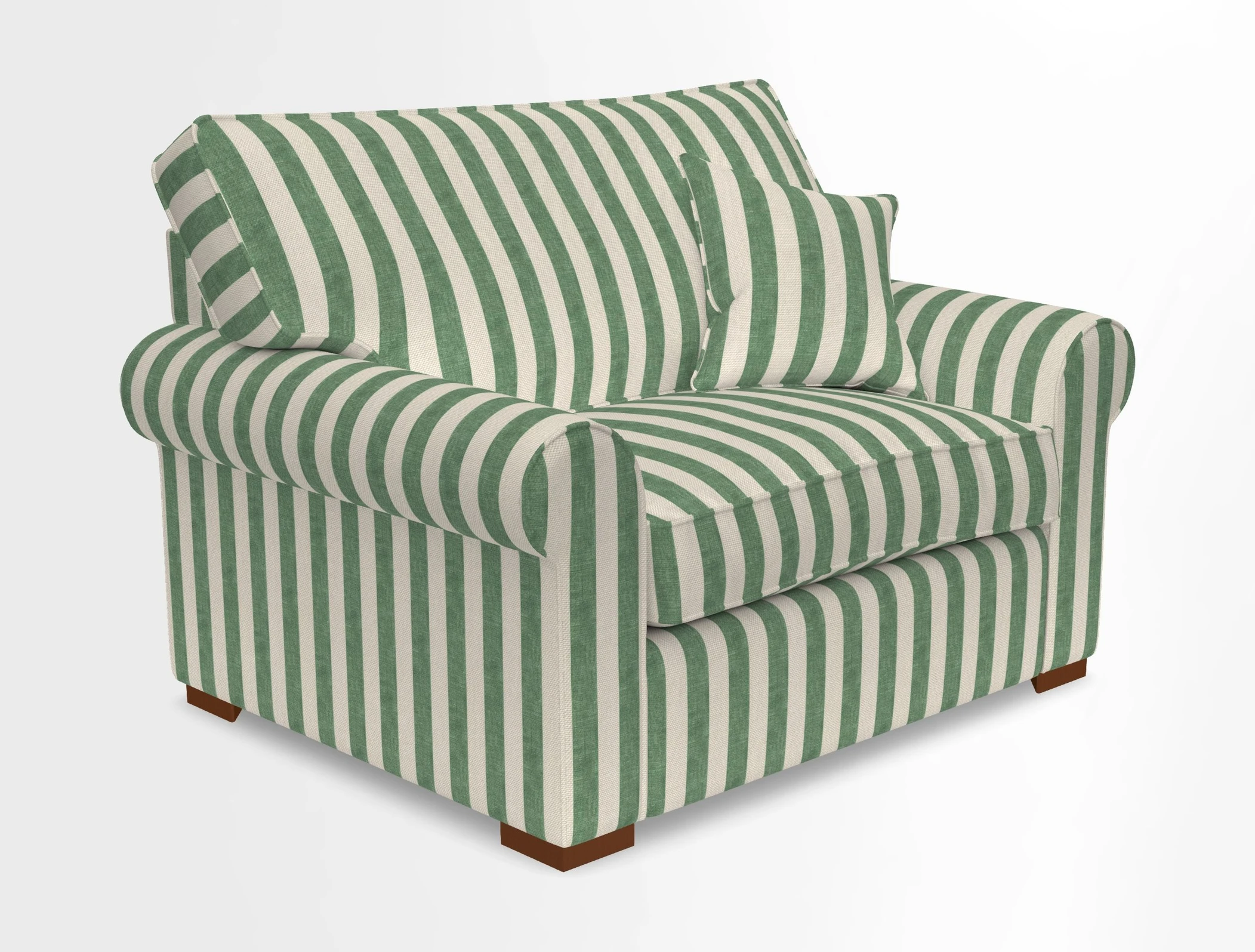 Upperton Snuggler Loose Cover in Two Tone Plain Biscuit - Loose cover option available