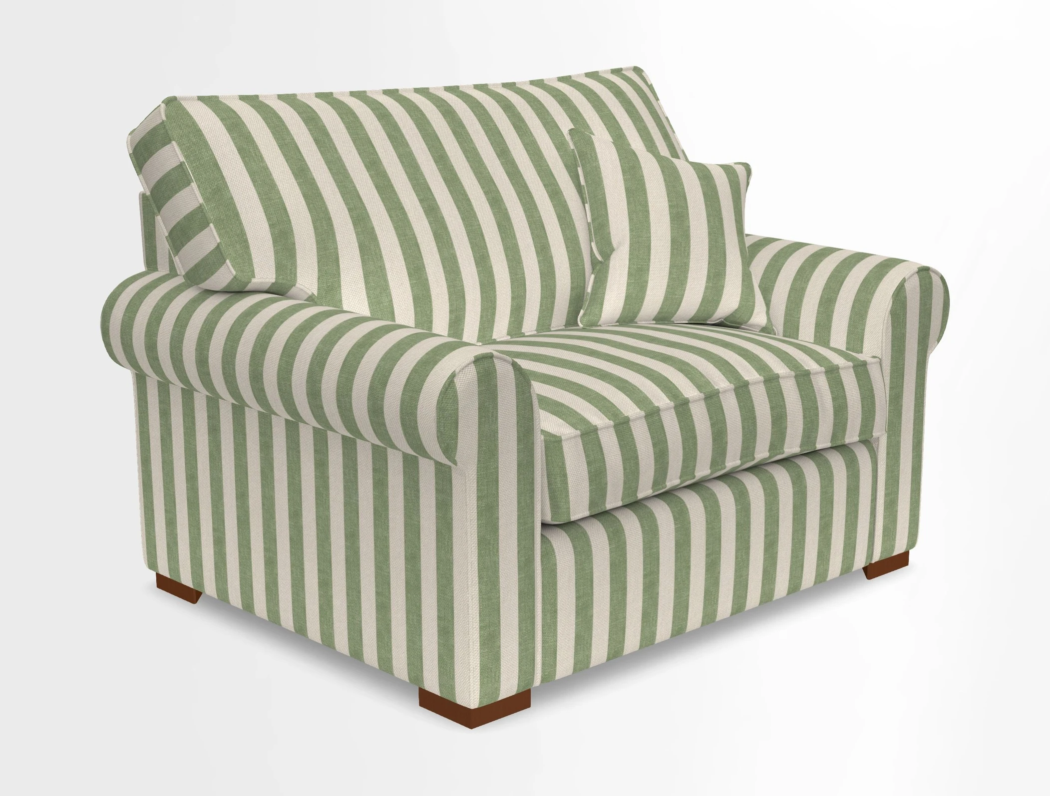 Upperton Snuggler Loose Cover in Two Tone Plain Biscuit - Loose cover option available