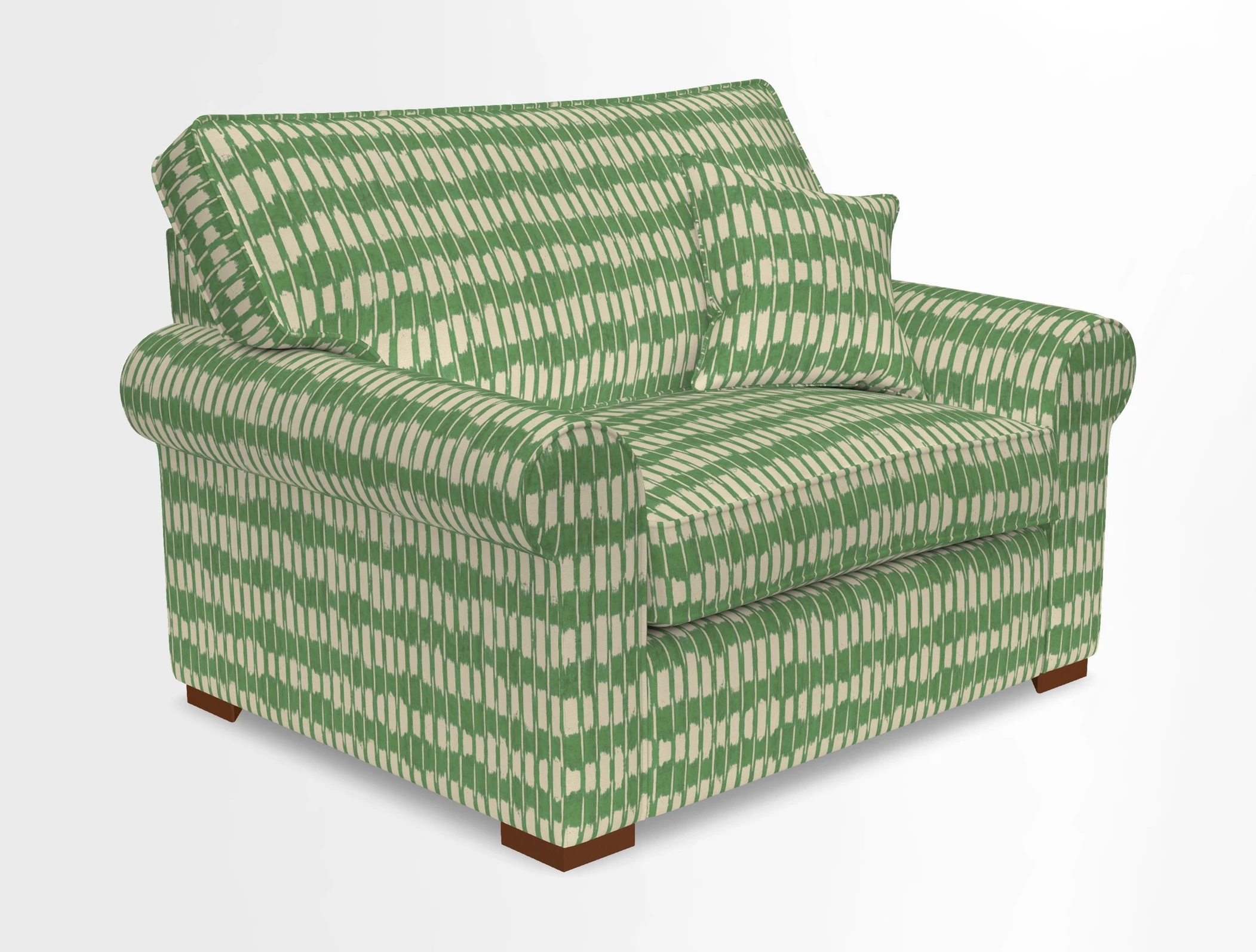 Upperton Snuggler Loose Cover in Two Tone Plain Biscuit - Loose cover option available