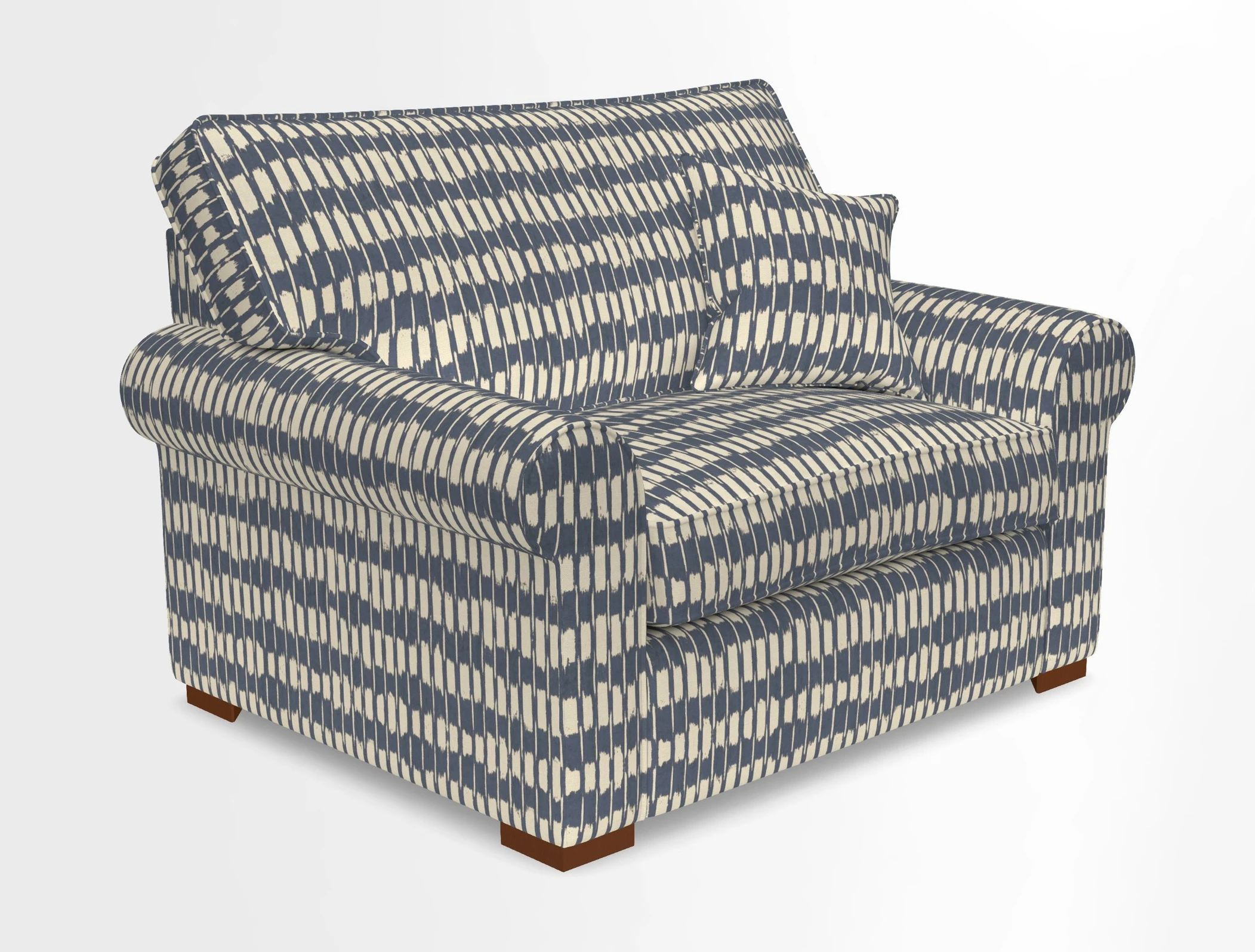 Upperton Snuggler Loose Cover in Two Tone Plain Biscuit - Loose cover option available