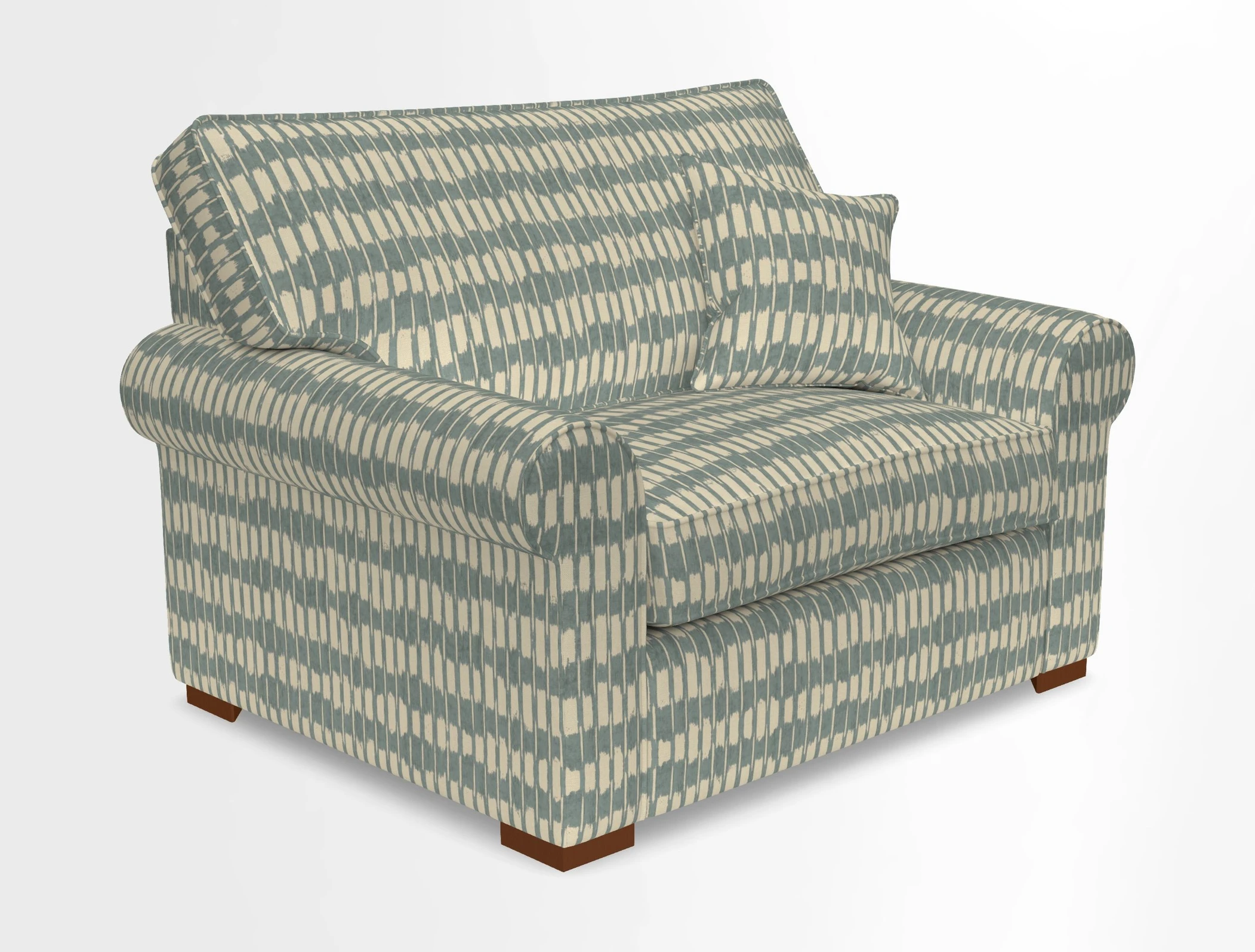 Upperton Snuggler Loose Cover in Two Tone Plain Biscuit - Loose cover option available