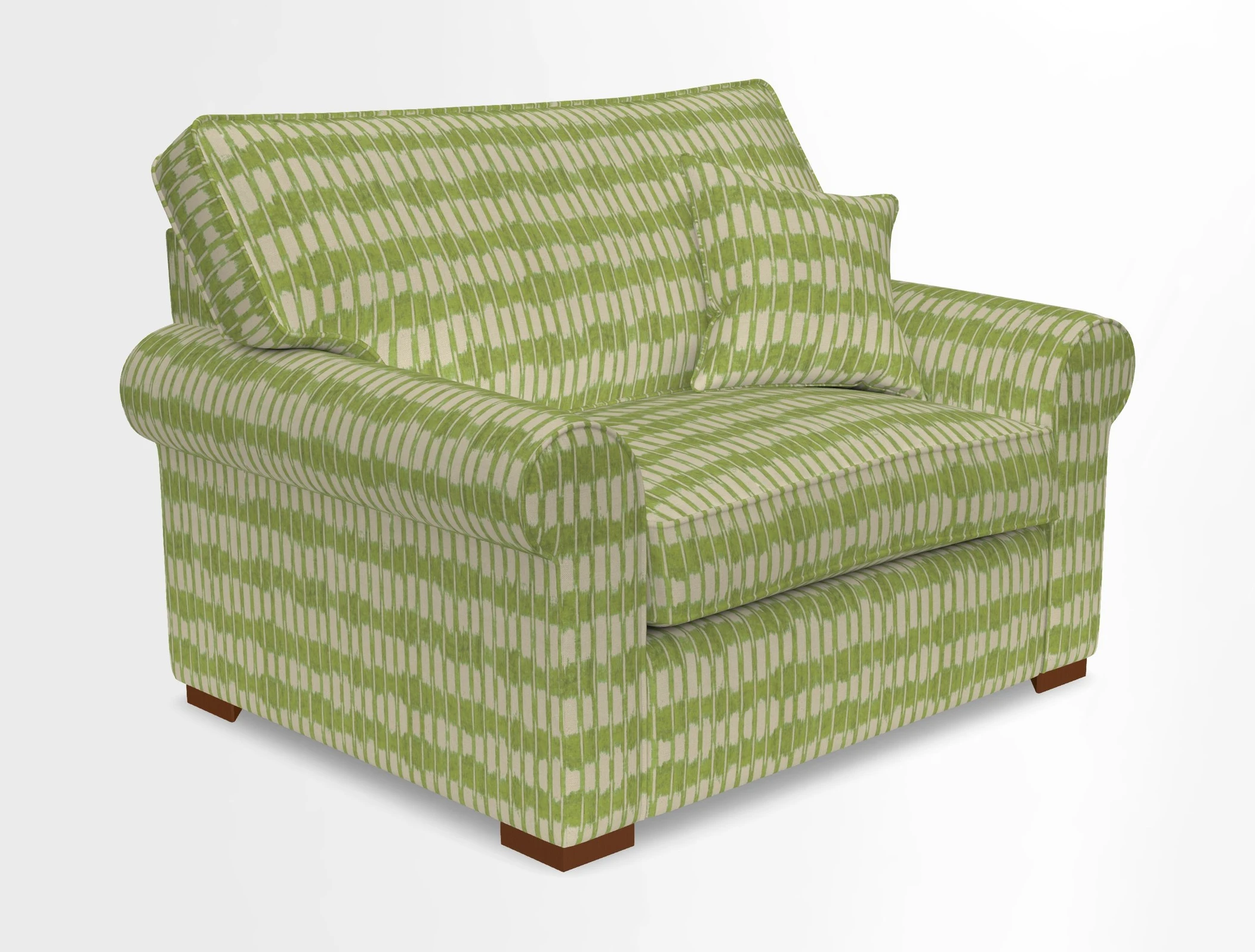 Upperton Snuggler Loose Cover in Two Tone Plain Biscuit - Loose cover option available