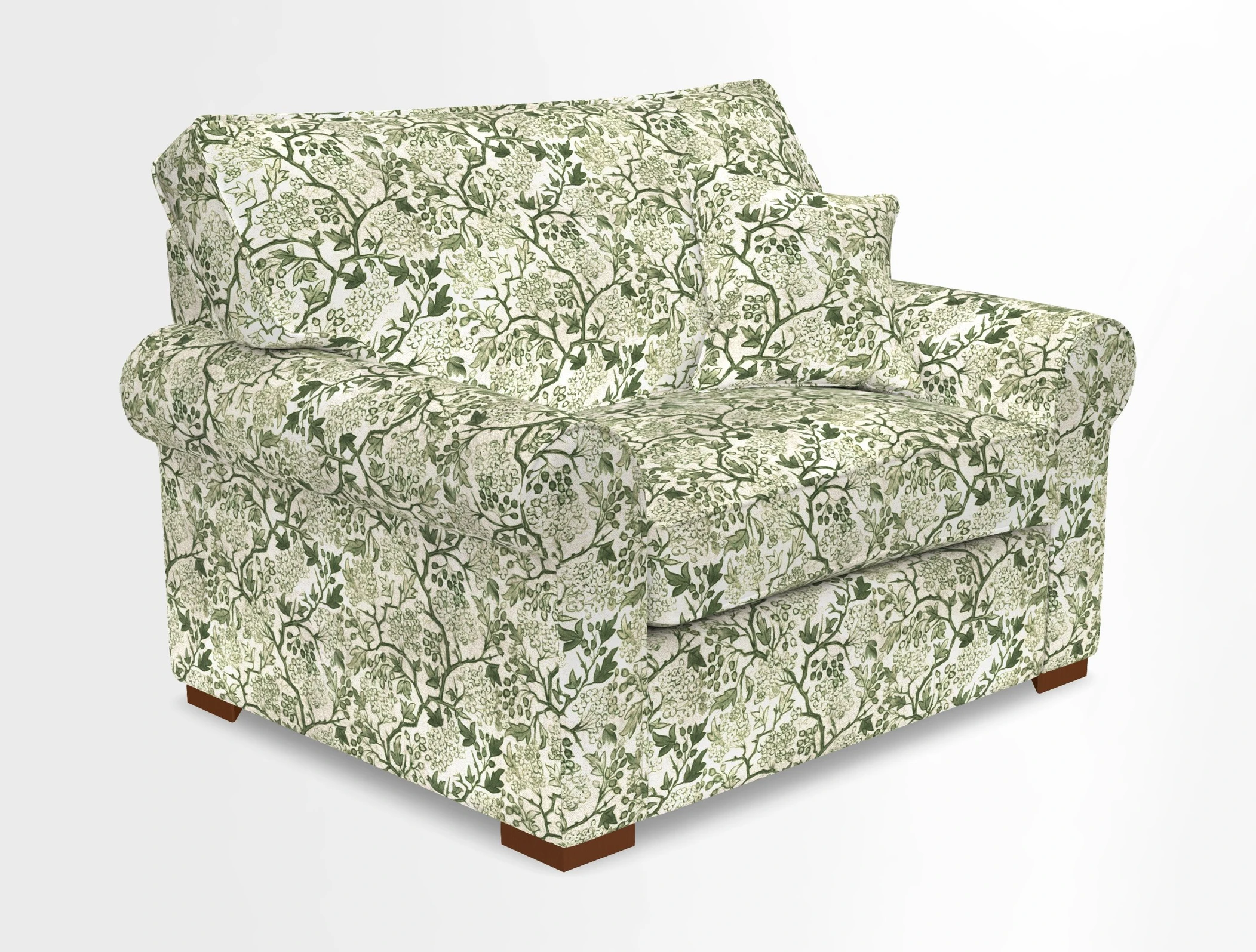 Upperton Snuggler Loose Cover in Two Tone Plain Biscuit - Loose cover option available