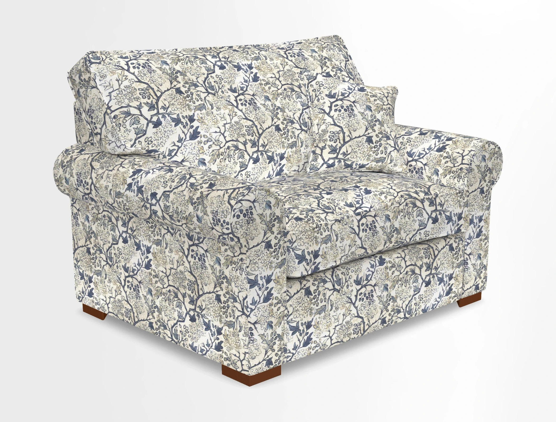 Upperton Snuggler Loose Cover in Two Tone Plain Biscuit - Loose cover option available