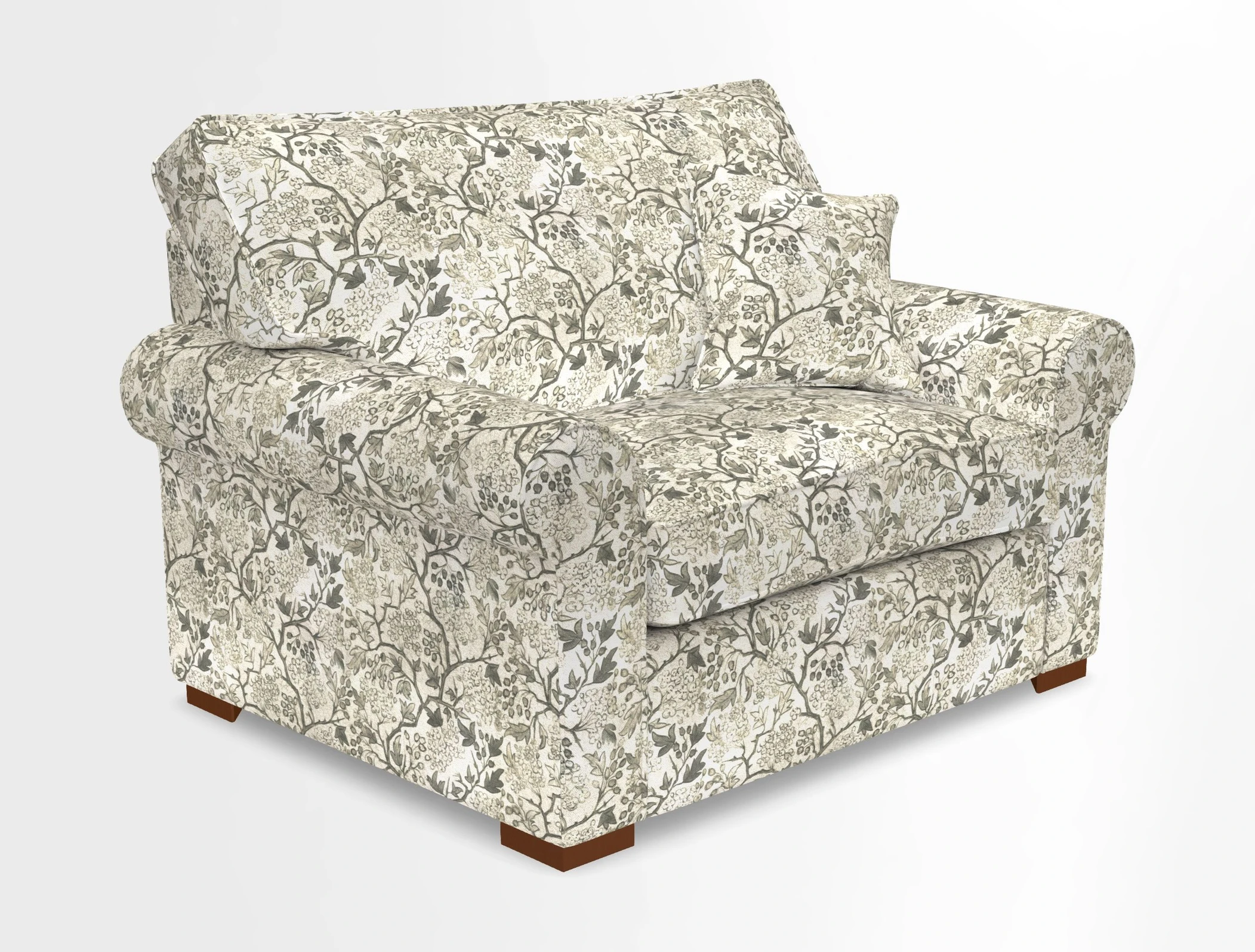 Upperton Snuggler Loose Cover in Two Tone Plain Biscuit - Loose cover option available