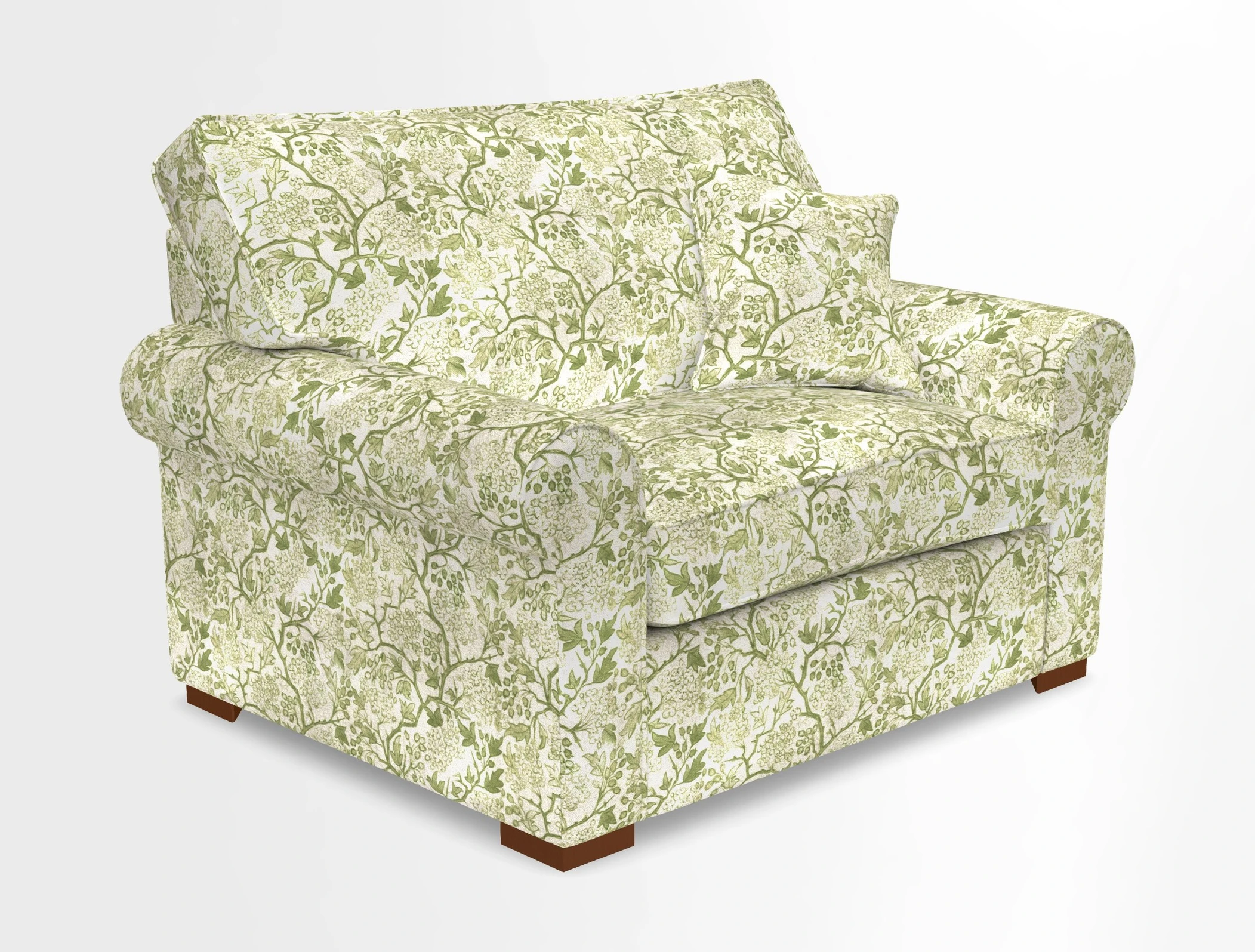 Upperton Snuggler Loose Cover in Two Tone Plain Biscuit - Loose cover option available