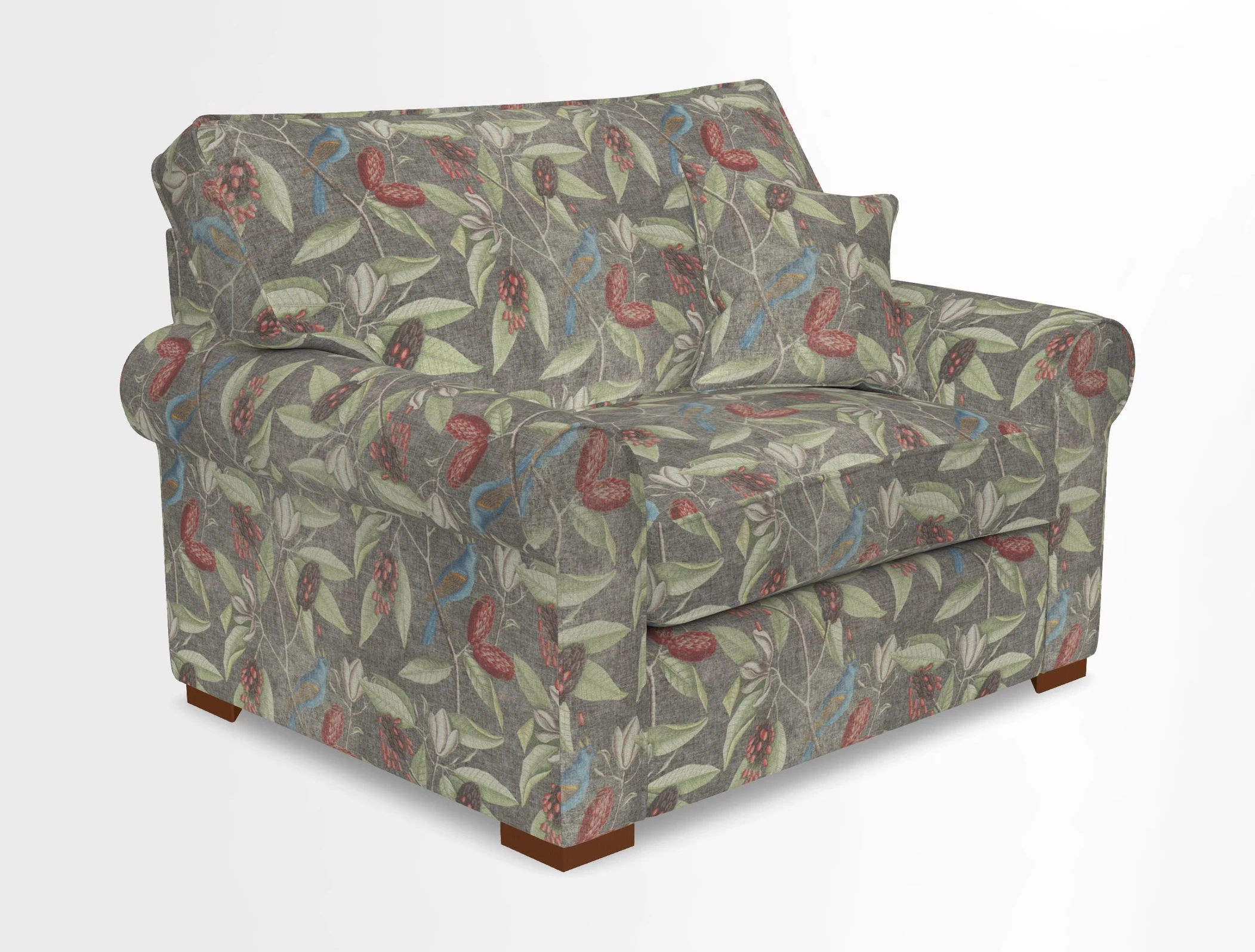 Upperton Snuggler Loose Cover in Two Tone Plain Biscuit - Loose cover option available
