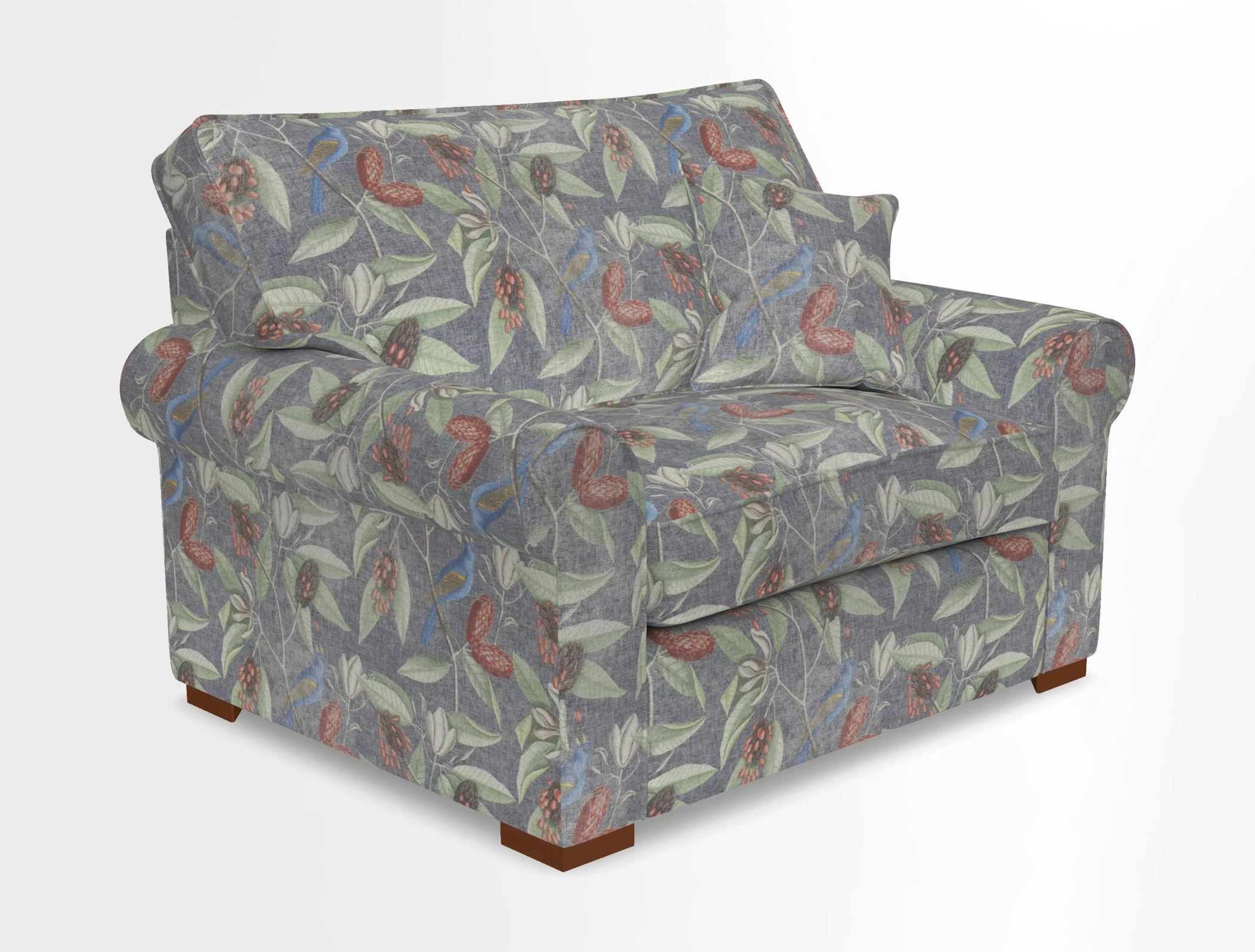 Upperton Snuggler Loose Cover in Two Tone Plain Biscuit - Loose cover option available