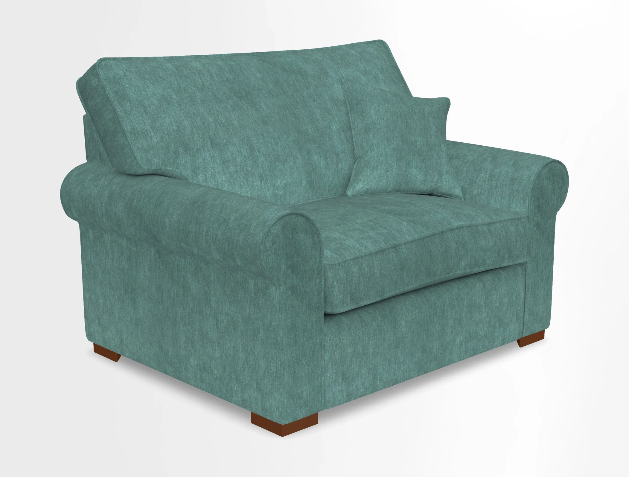 Upperton Snuggler Loose Cover in Two Tone Plain Biscuit - Loose cover option available