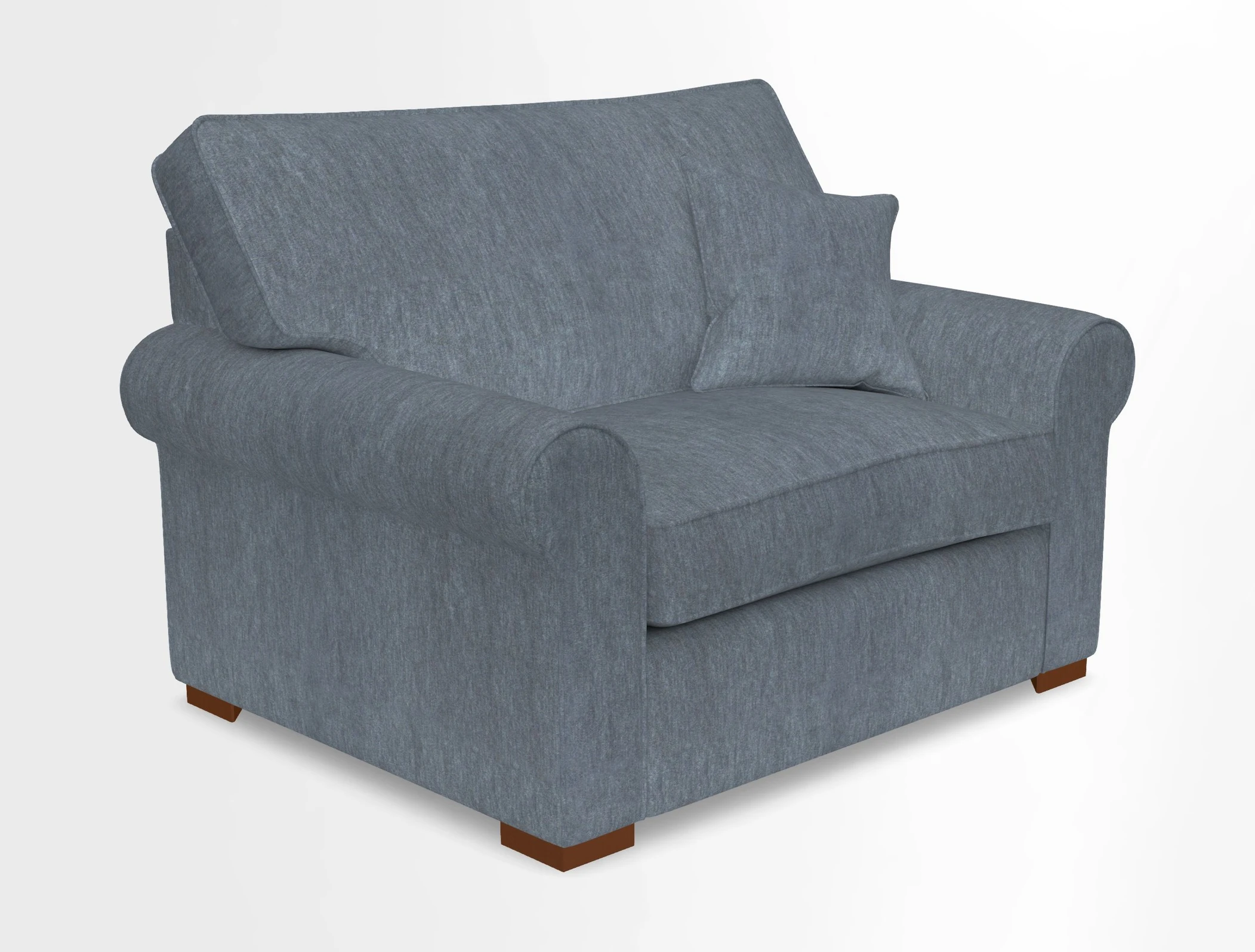 Upperton Snuggler Loose Cover in Two Tone Plain Biscuit - Loose cover option available