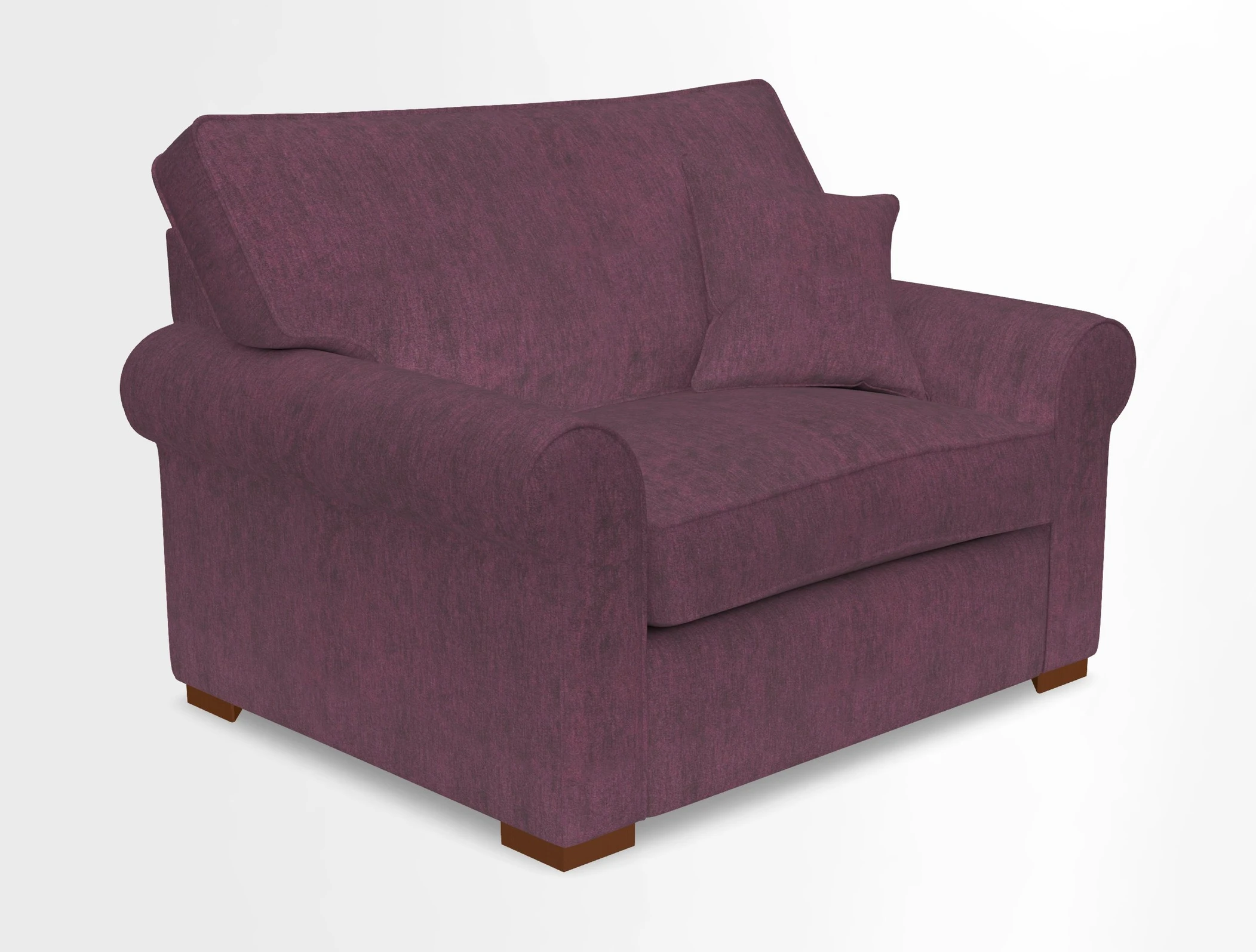 Upperton Snuggler Loose Cover in Two Tone Plain Biscuit - Loose cover option available
