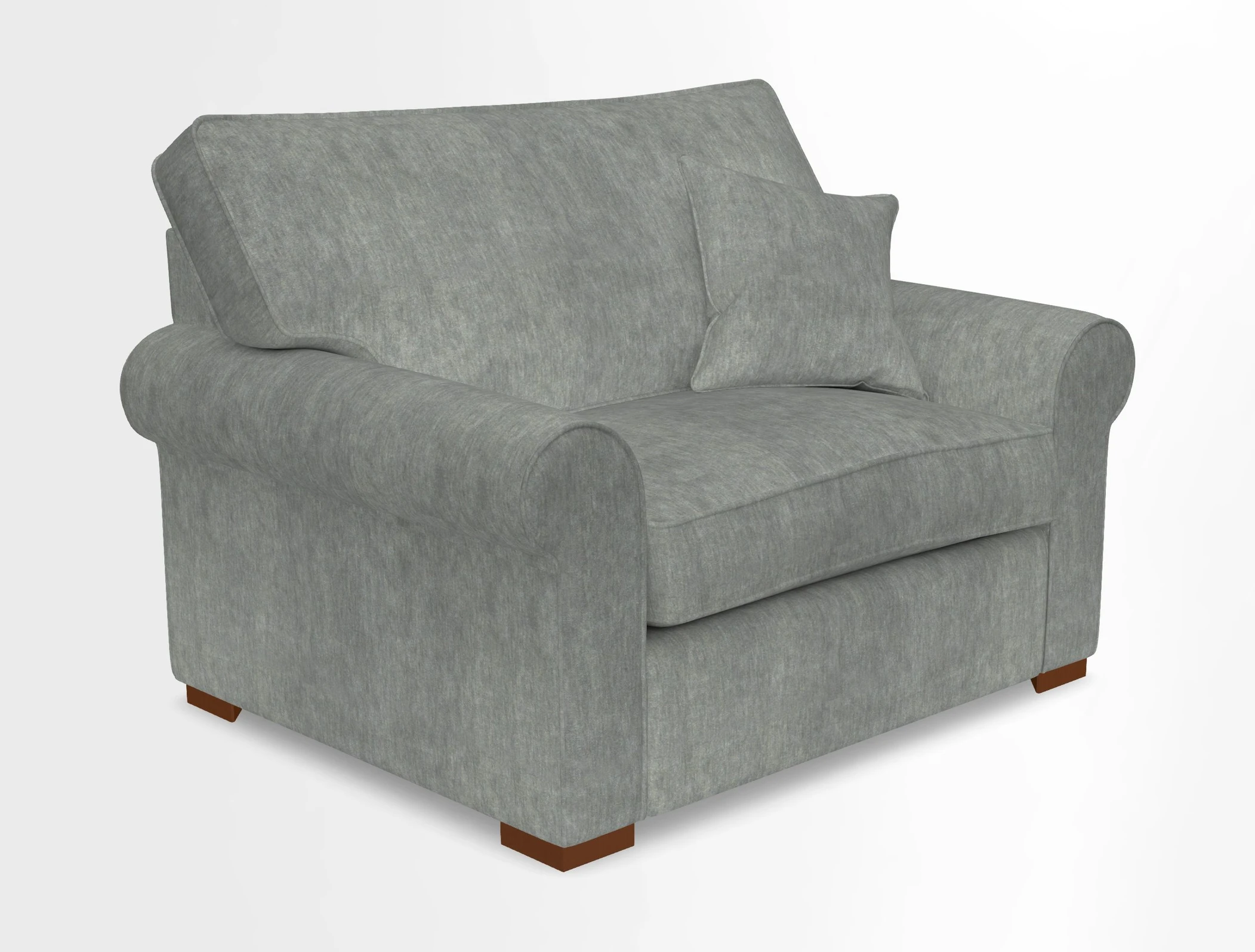 Upperton Snuggler Loose Cover in Two Tone Plain Biscuit - Loose cover option available