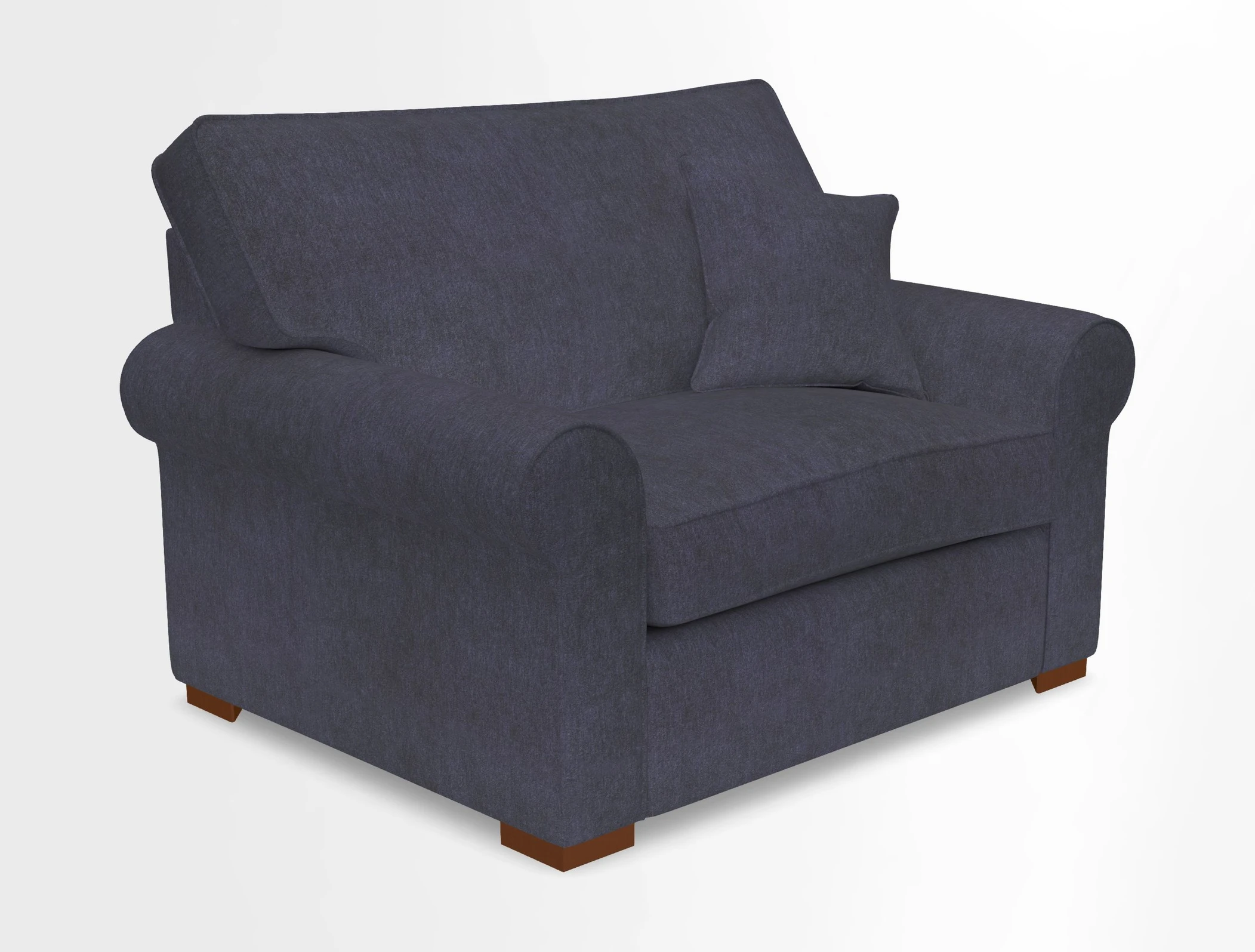 Upperton Snuggler Loose Cover in Two Tone Plain Biscuit - Loose cover option available