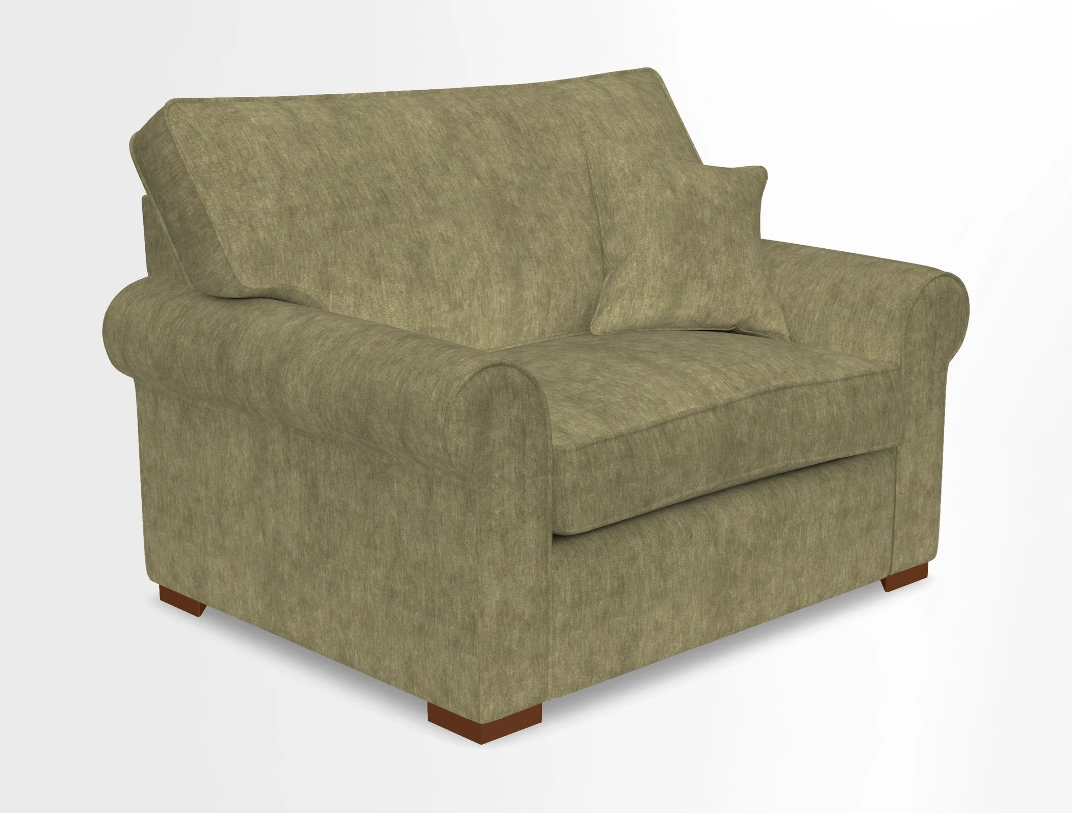 Upperton Snuggler Loose Cover in Two Tone Plain Biscuit - Loose cover option available