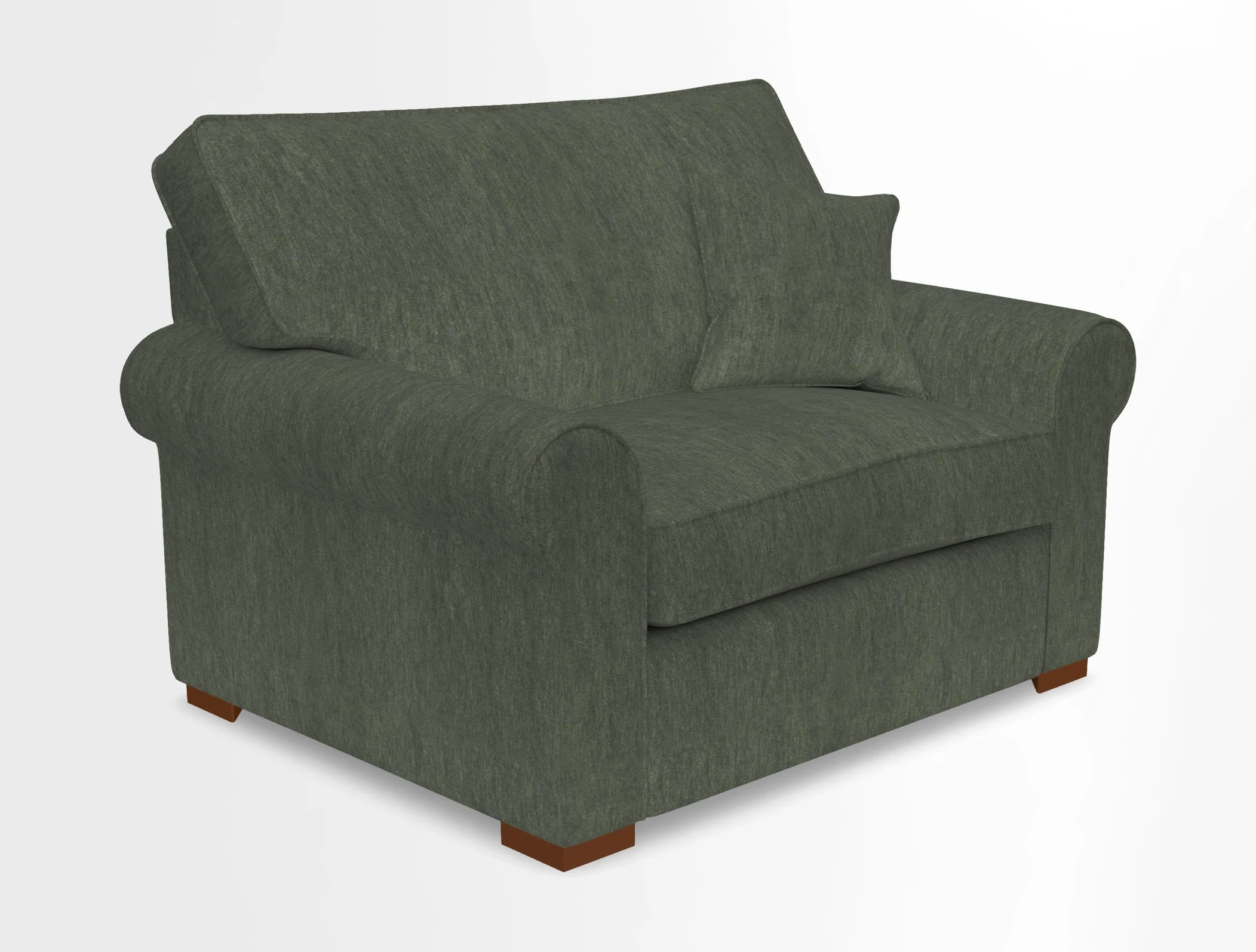 Upperton Snuggler Loose Cover in Two Tone Plain Biscuit - Loose cover option available