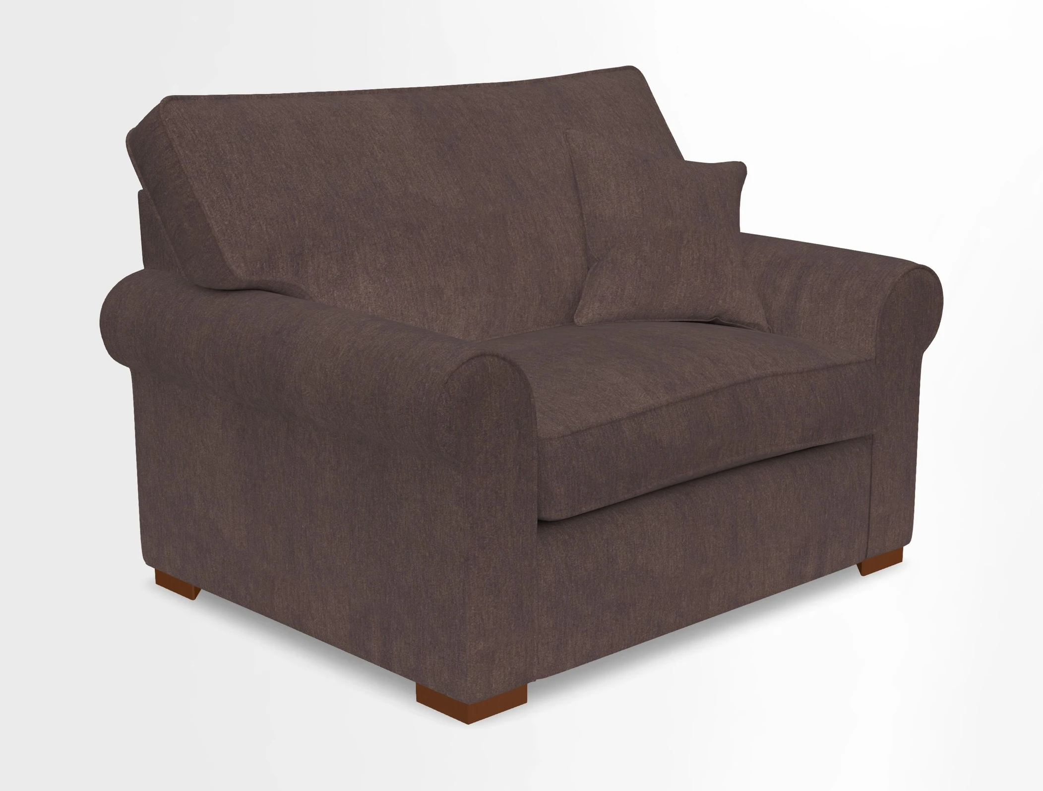 Upperton Snuggler Loose Cover in Two Tone Plain Biscuit - Loose cover option available