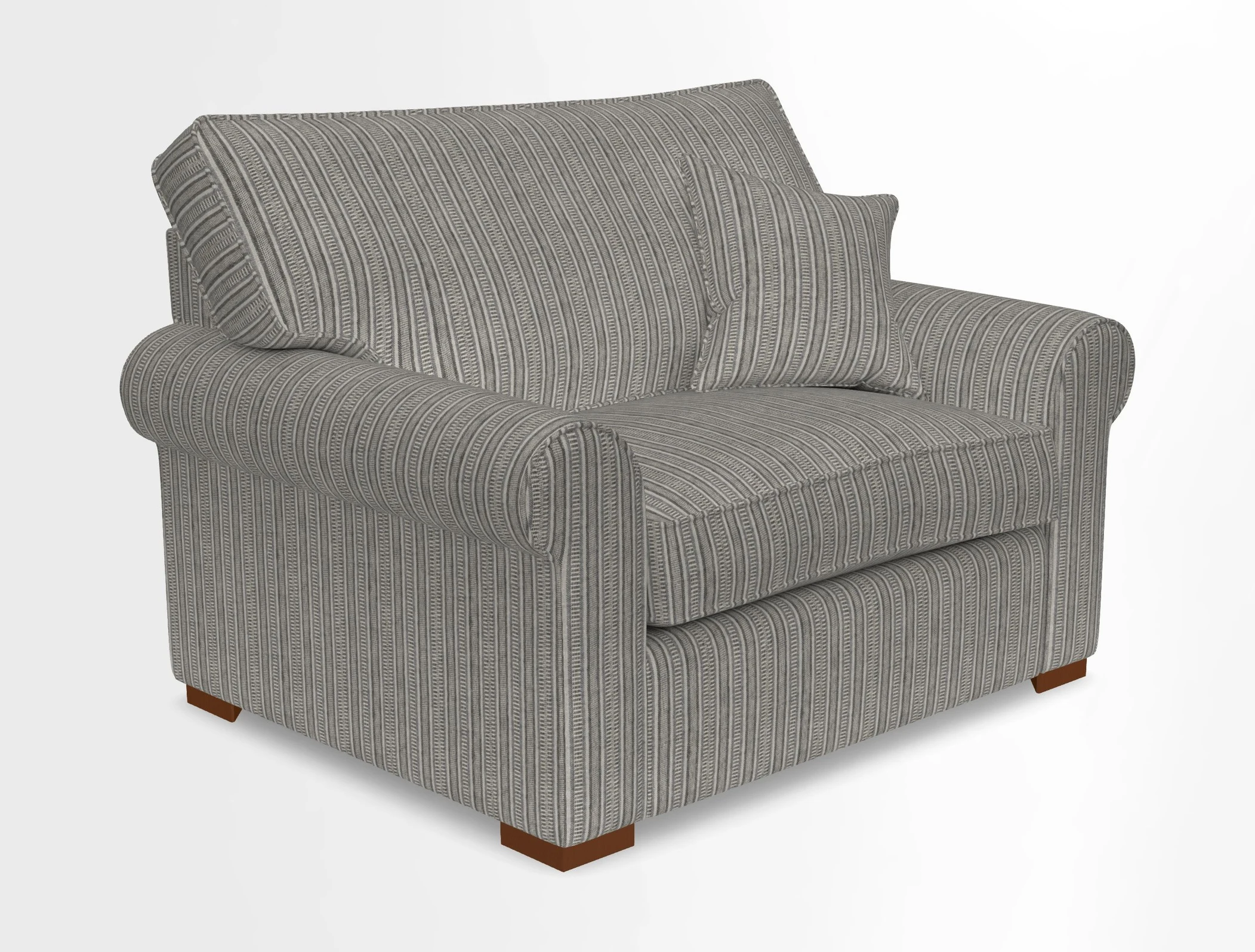 Upperton Snuggler Loose Cover in Two Tone Plain Biscuit - Loose cover option available