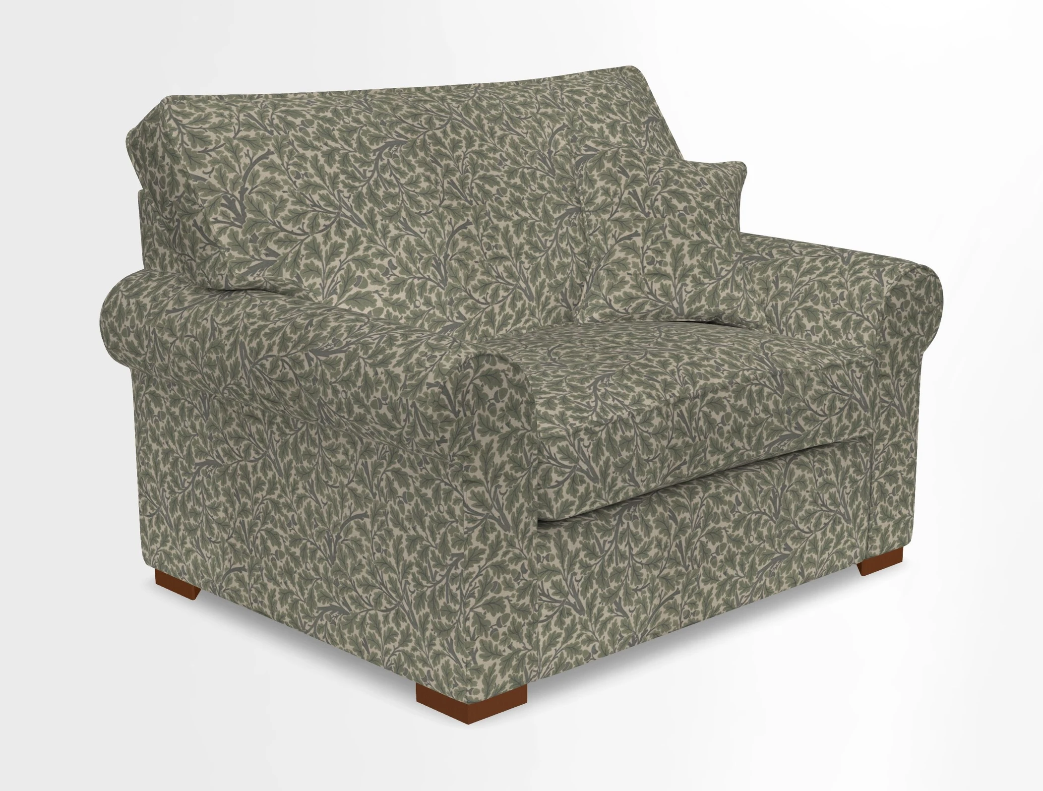 Upperton Snuggler Loose Cover in Two Tone Plain Biscuit - Loose cover option available