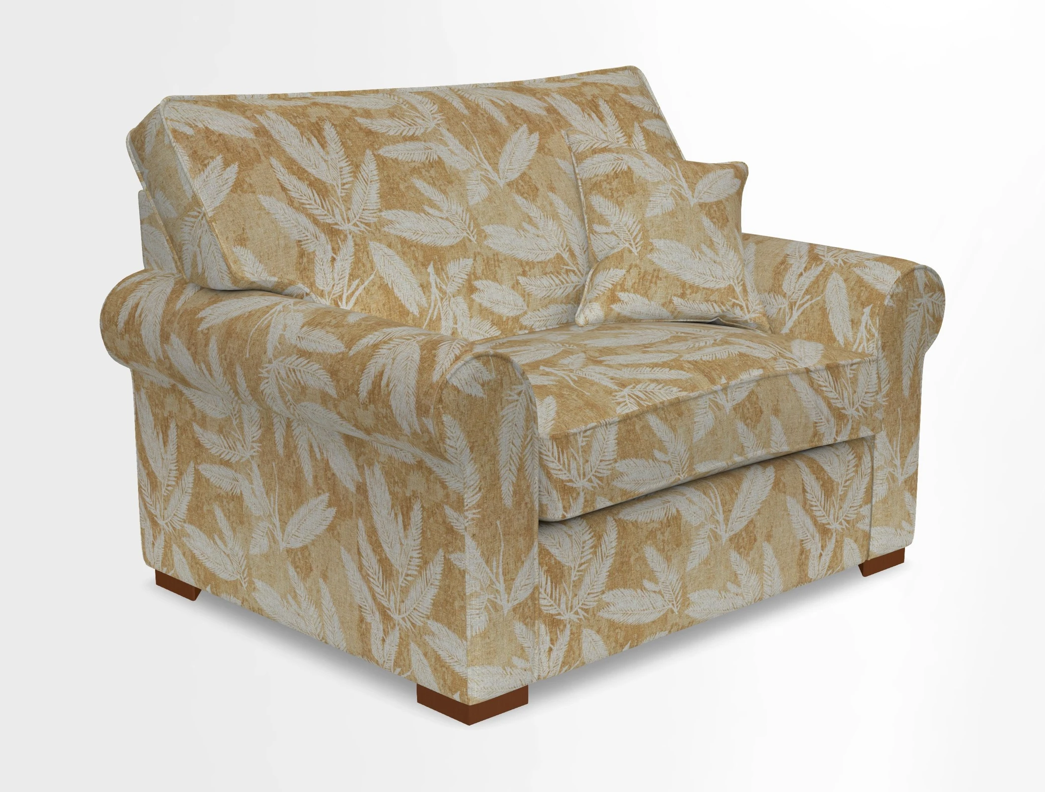 Upperton Snuggler Loose Cover in Two Tone Plain Biscuit - Loose cover option available