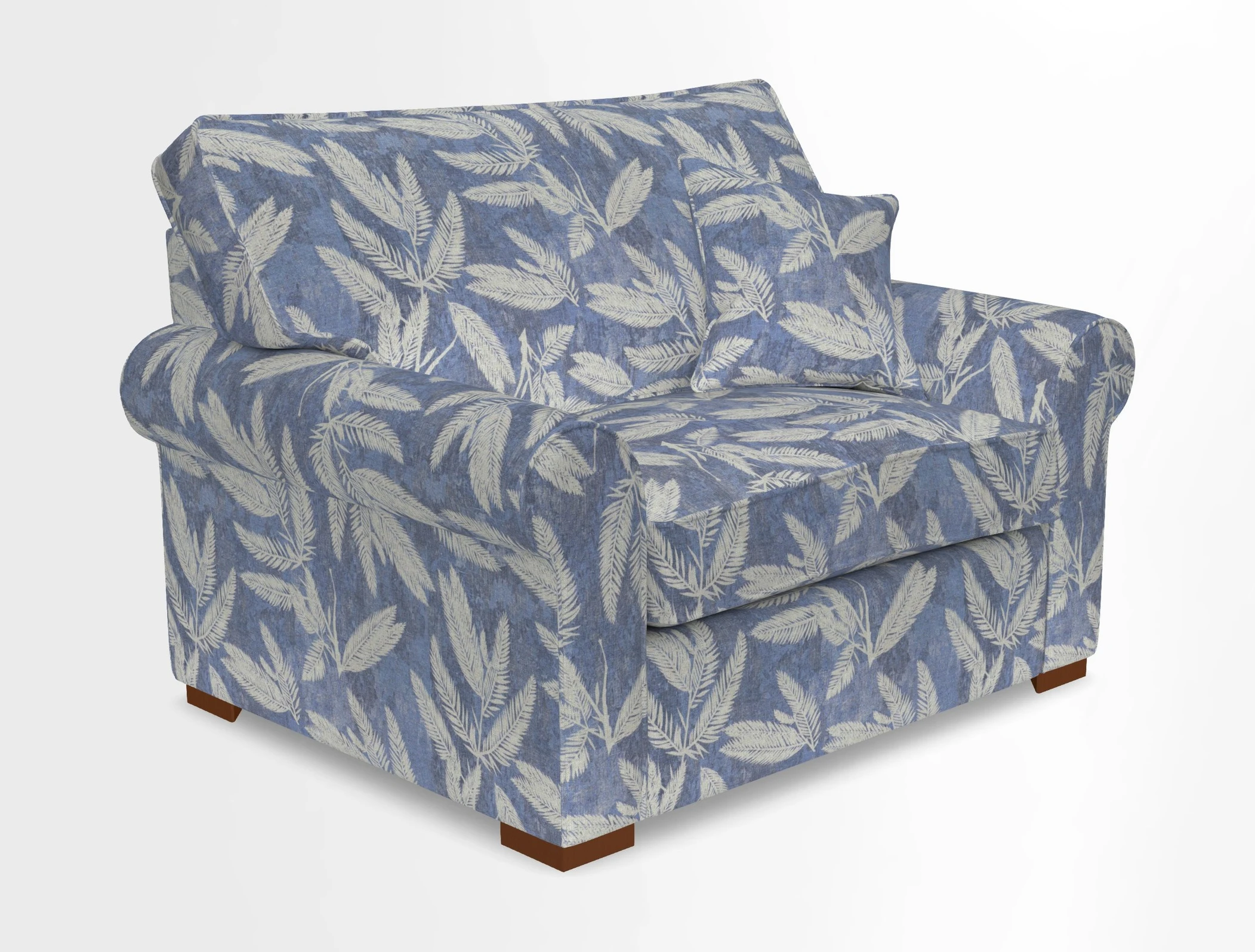 Upperton Snuggler Loose Cover in Two Tone Plain Biscuit - Loose cover option available