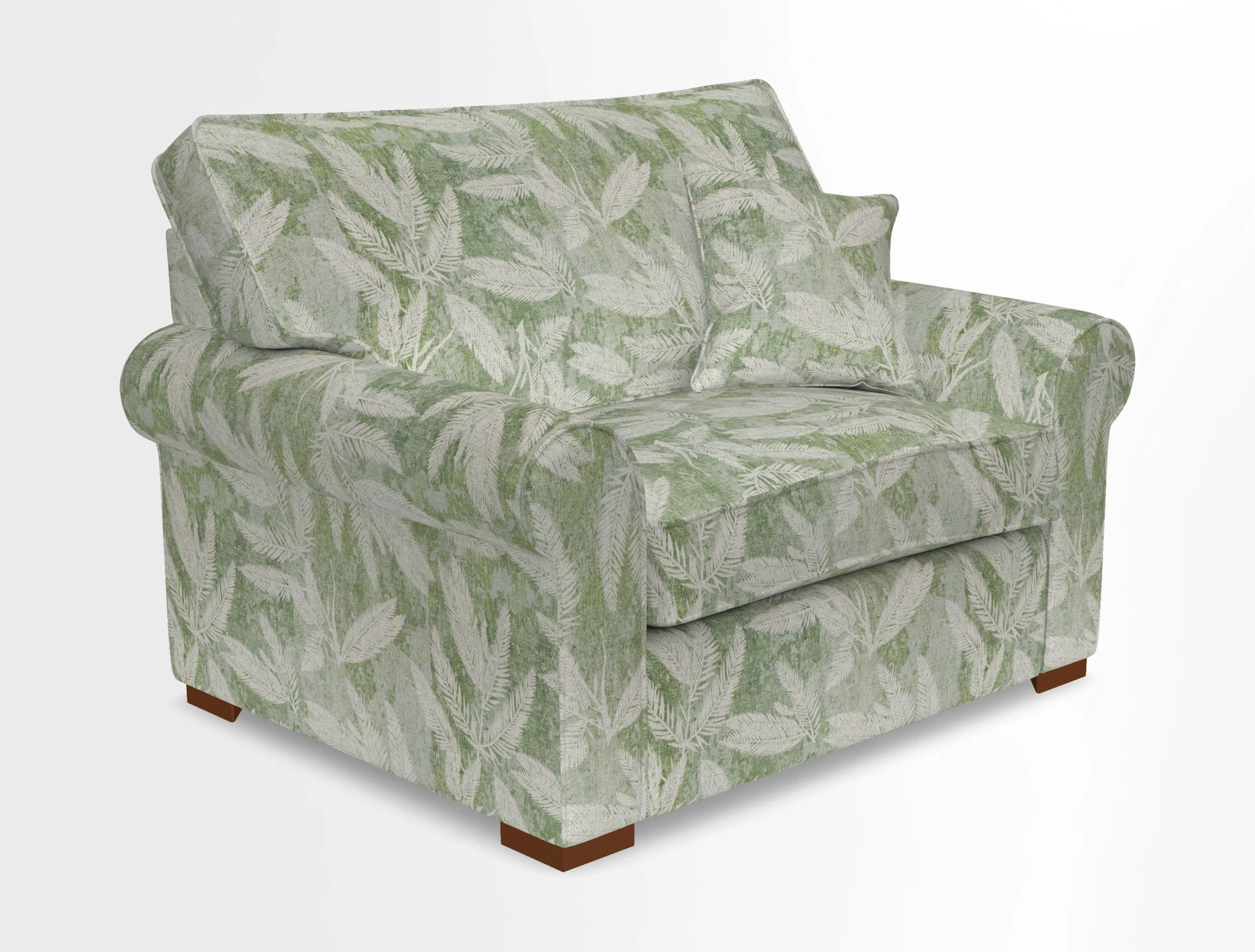 Upperton Snuggler Loose Cover in Two Tone Plain Biscuit - Loose cover option available