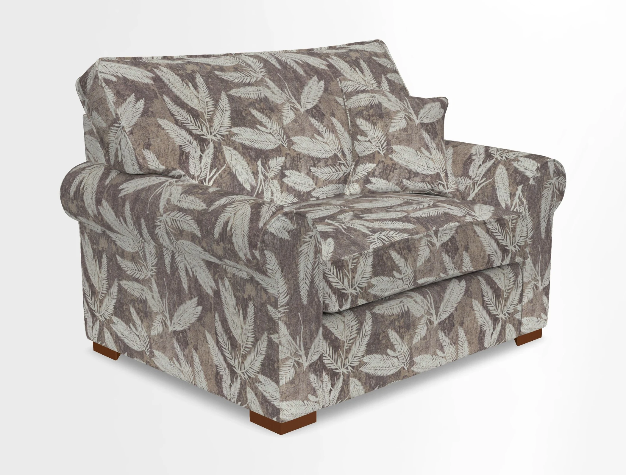 Upperton Snuggler Loose Cover in Two Tone Plain Biscuit - Loose cover option available