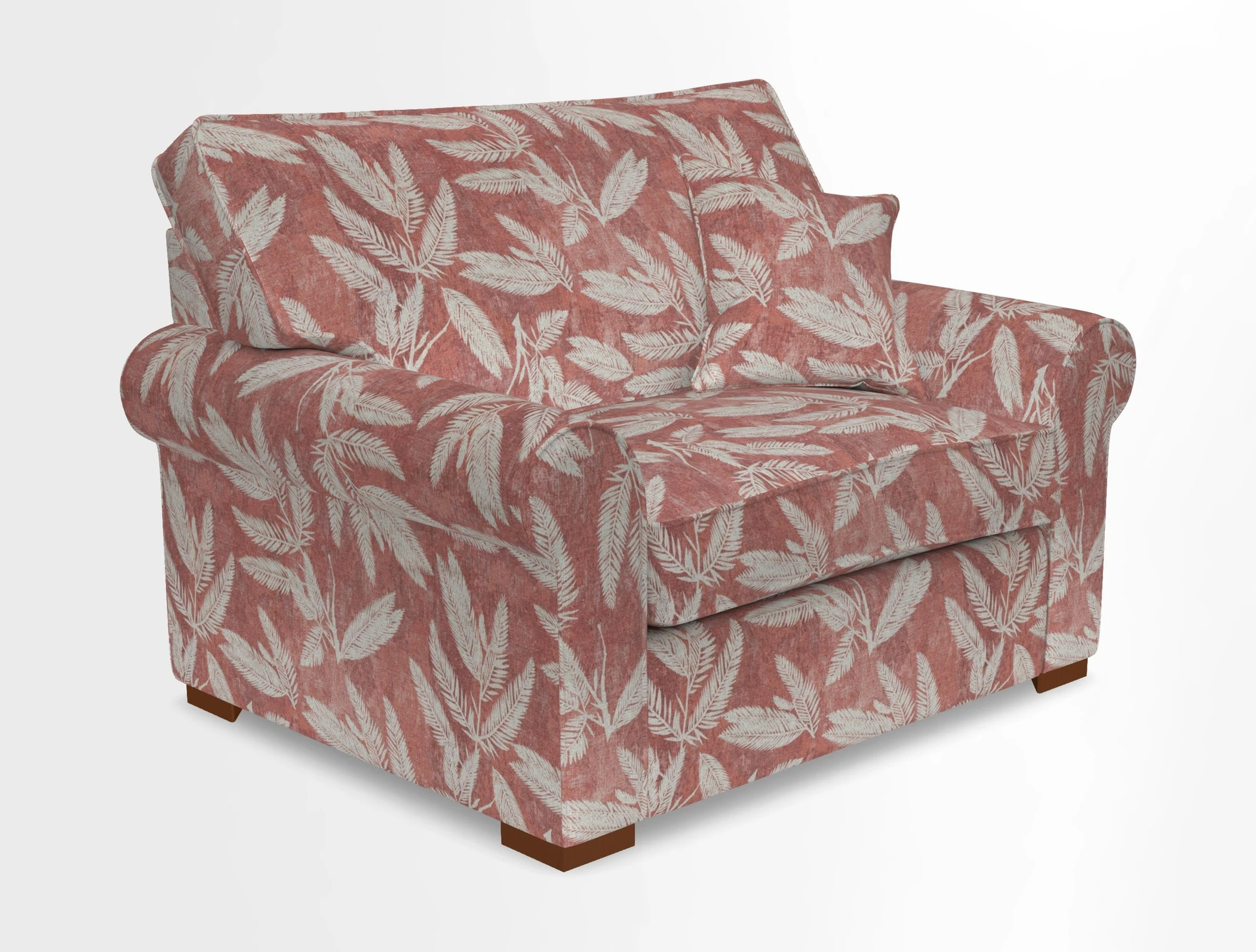Upperton Snuggler Loose Cover in Two Tone Plain Biscuit - Loose cover option available