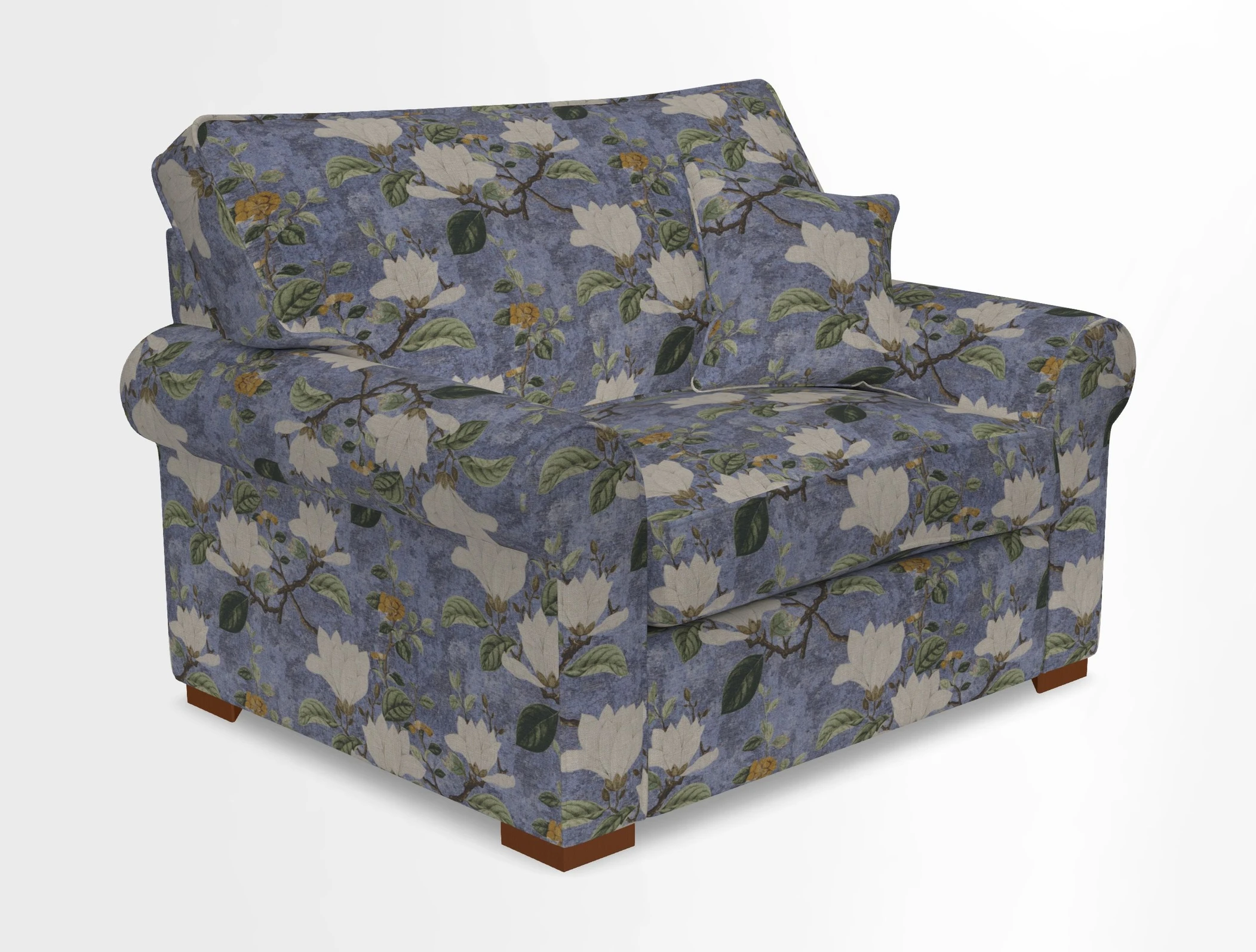 Upperton Snuggler Loose Cover in Two Tone Plain Biscuit - Loose cover option available