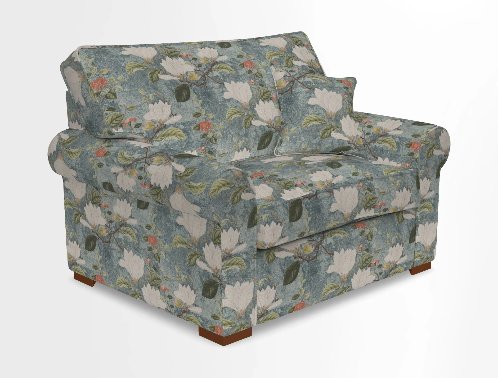 Upperton Snuggler Loose Cover in Two Tone Plain Biscuit - Loose cover option available
