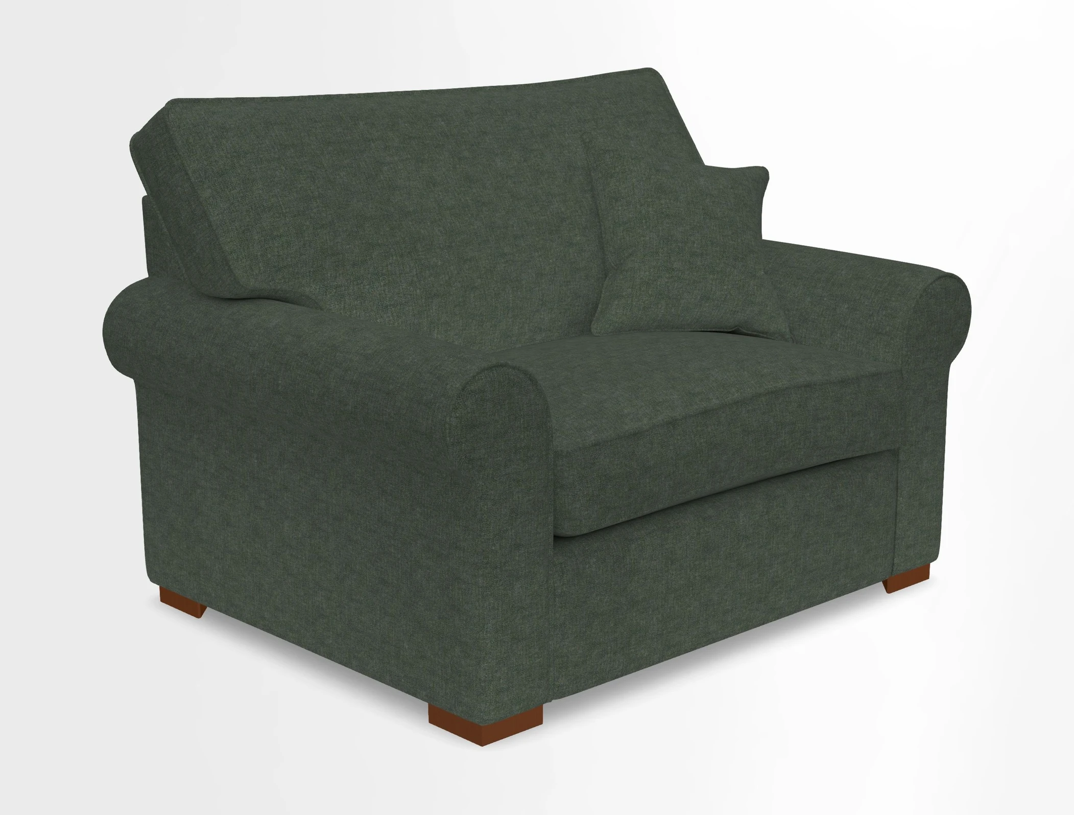 Upperton Snuggler Loose Cover in Two Tone Plain Biscuit - Loose cover option available