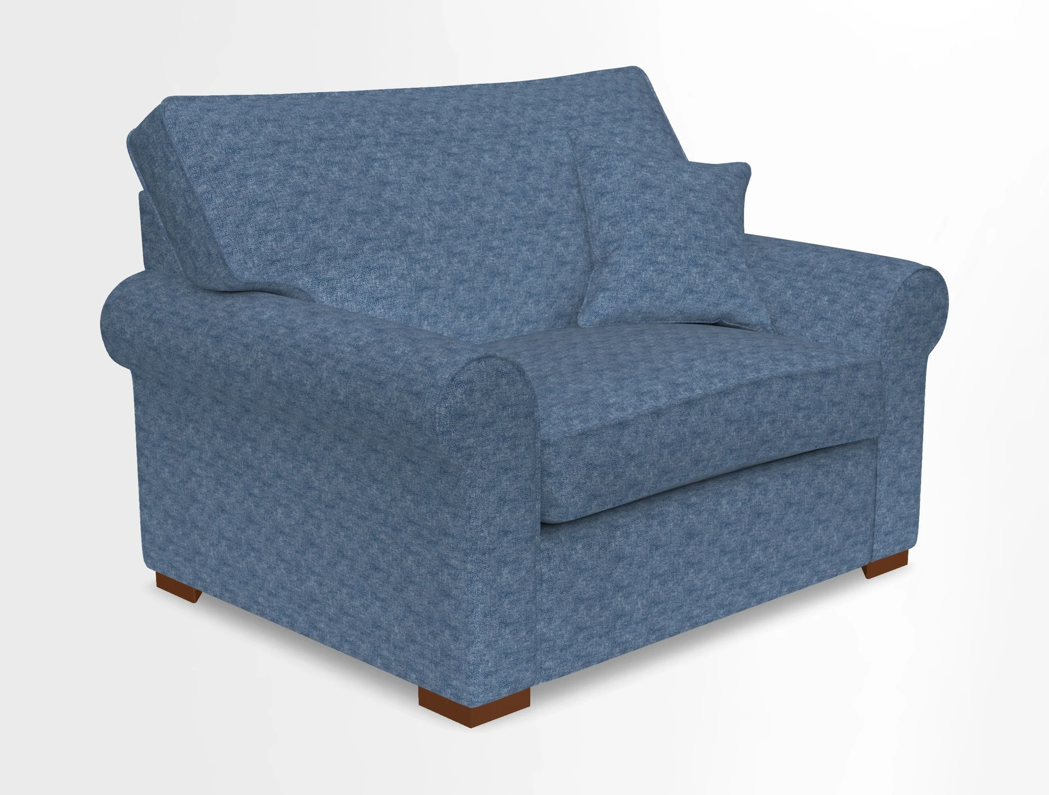 Upperton Snuggler Loose Cover in Two Tone Plain Biscuit - Loose cover option available