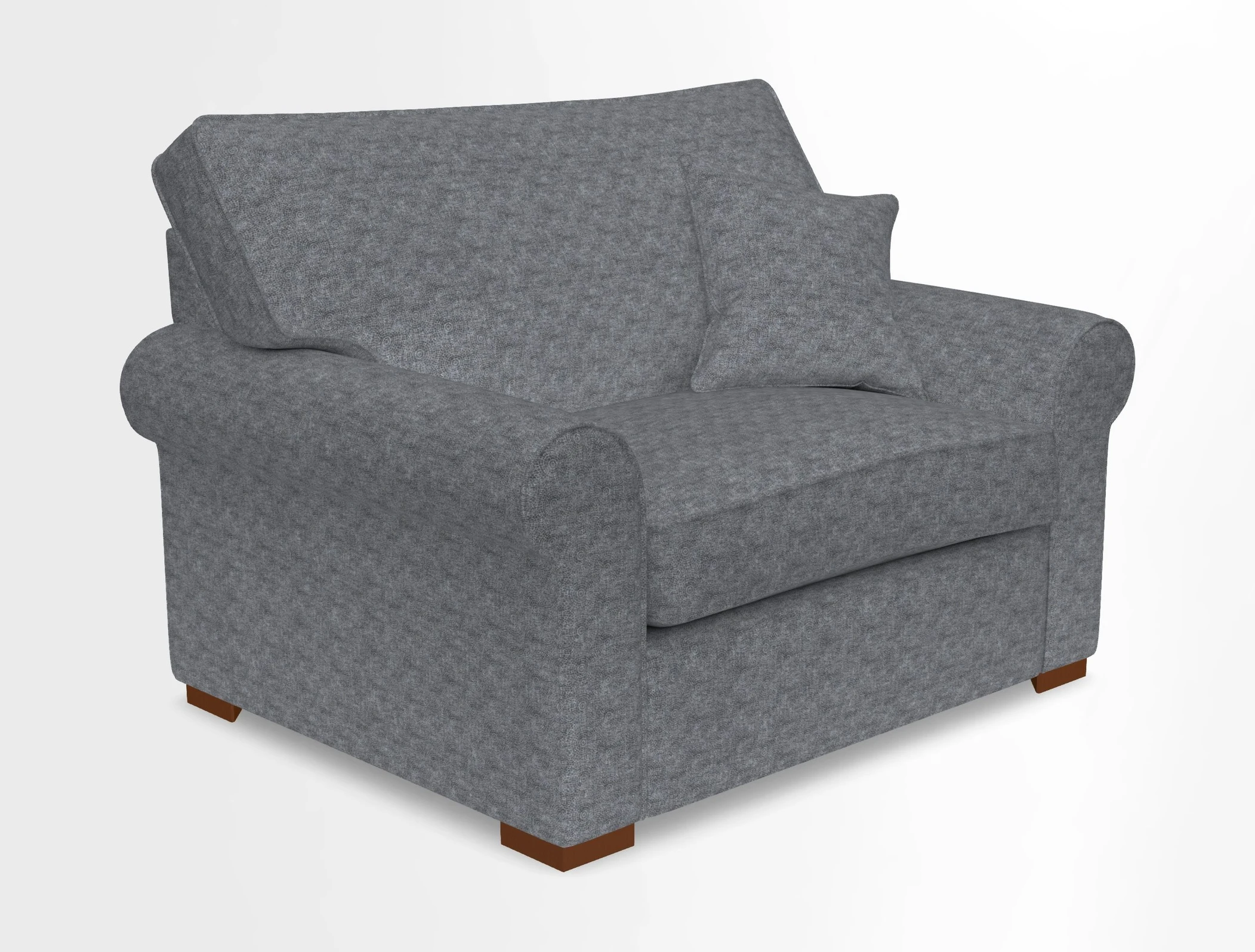 Upperton Snuggler Loose Cover in Two Tone Plain Biscuit - Loose cover option available