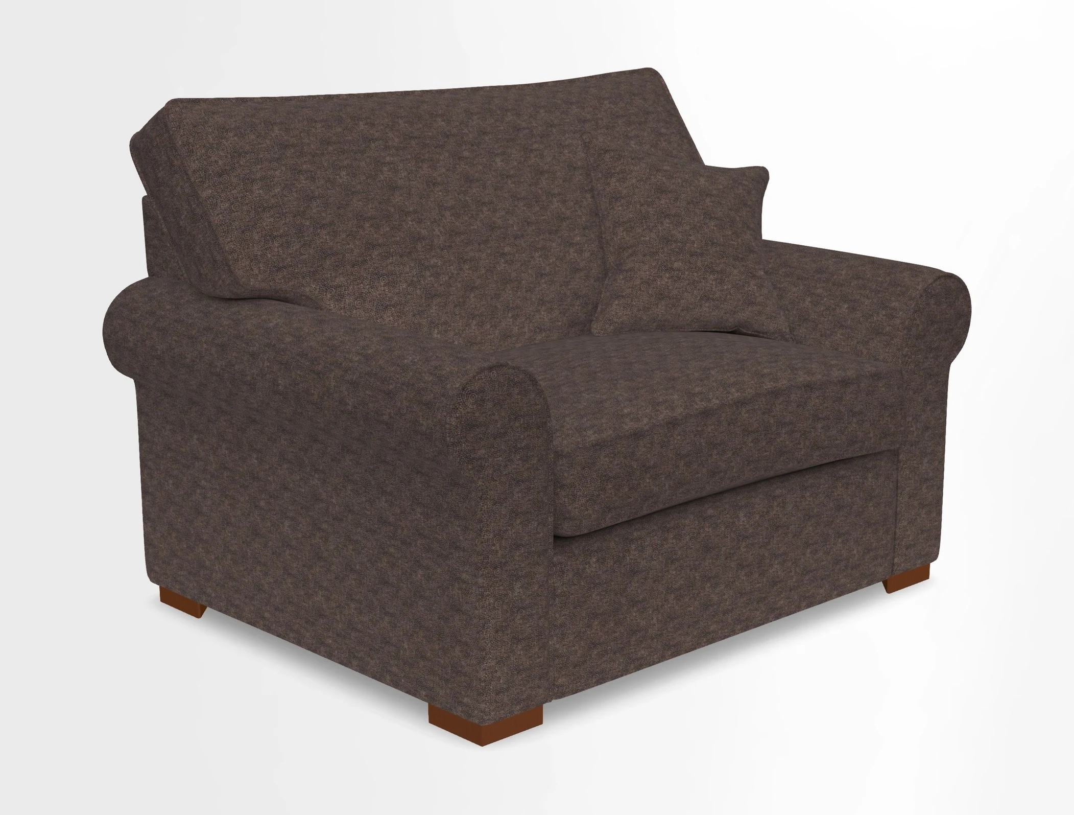Upperton Snuggler Loose Cover in Two Tone Plain Biscuit - Loose cover option available