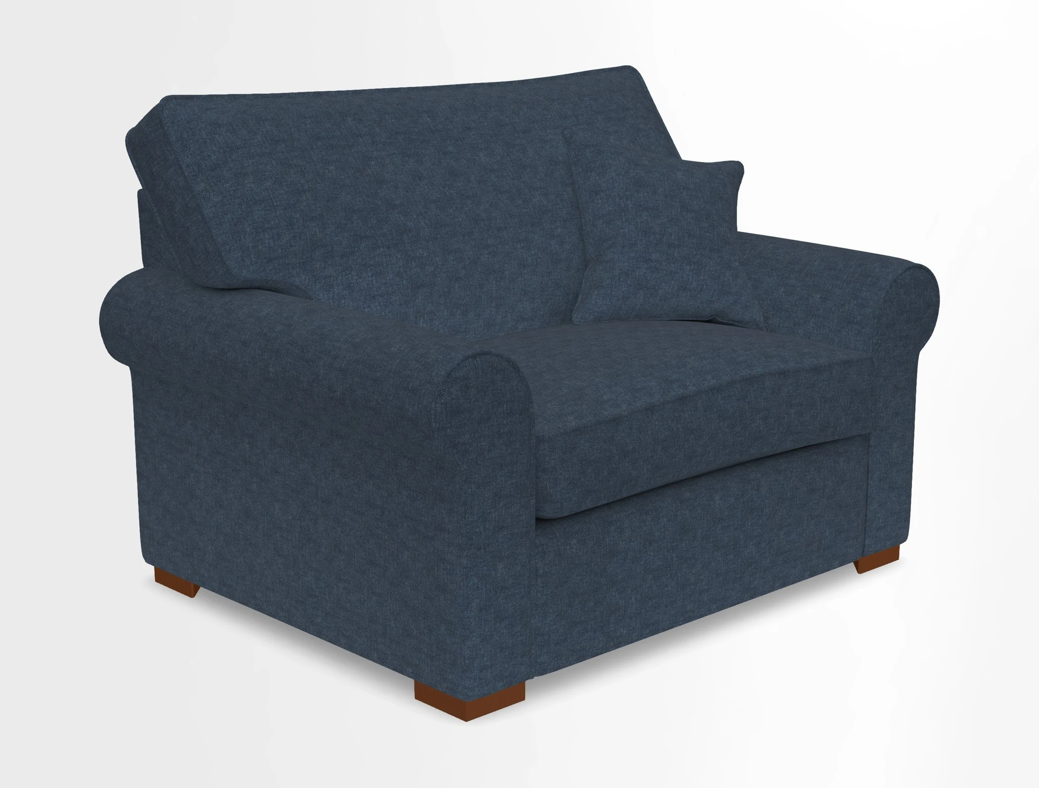 Upperton Snuggler Loose Cover in Two Tone Plain Biscuit - Loose cover option available