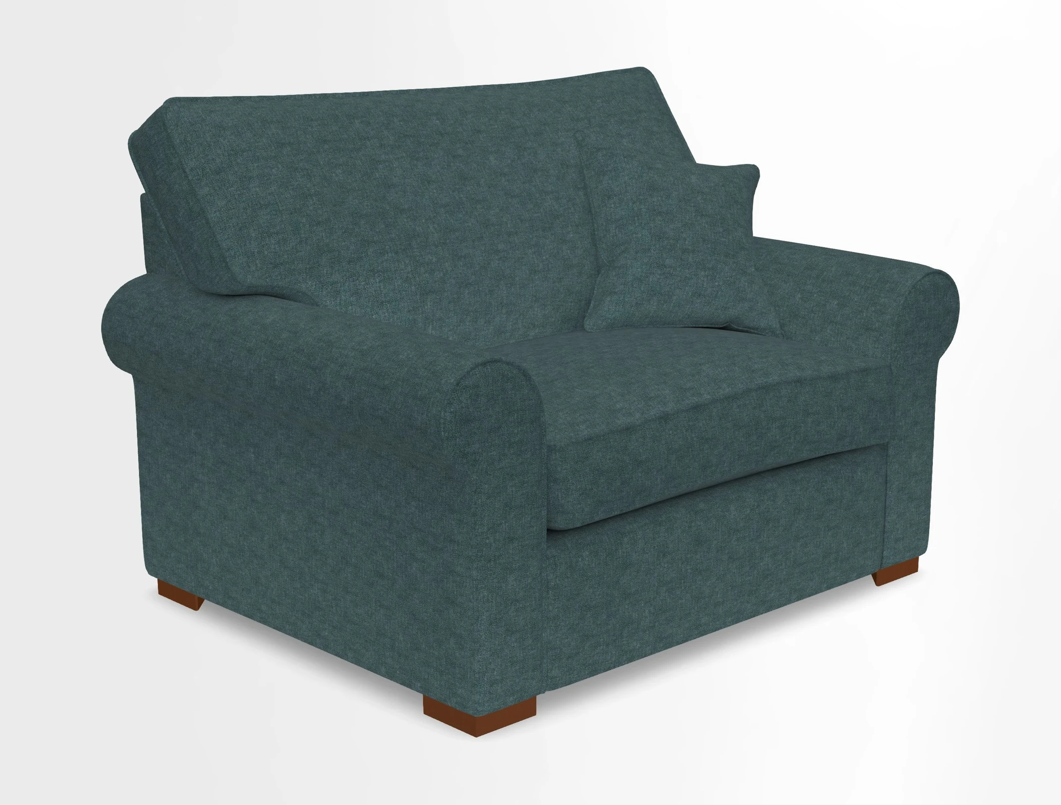 Upperton Snuggler Loose Cover in Two Tone Plain Biscuit - Loose cover option available
